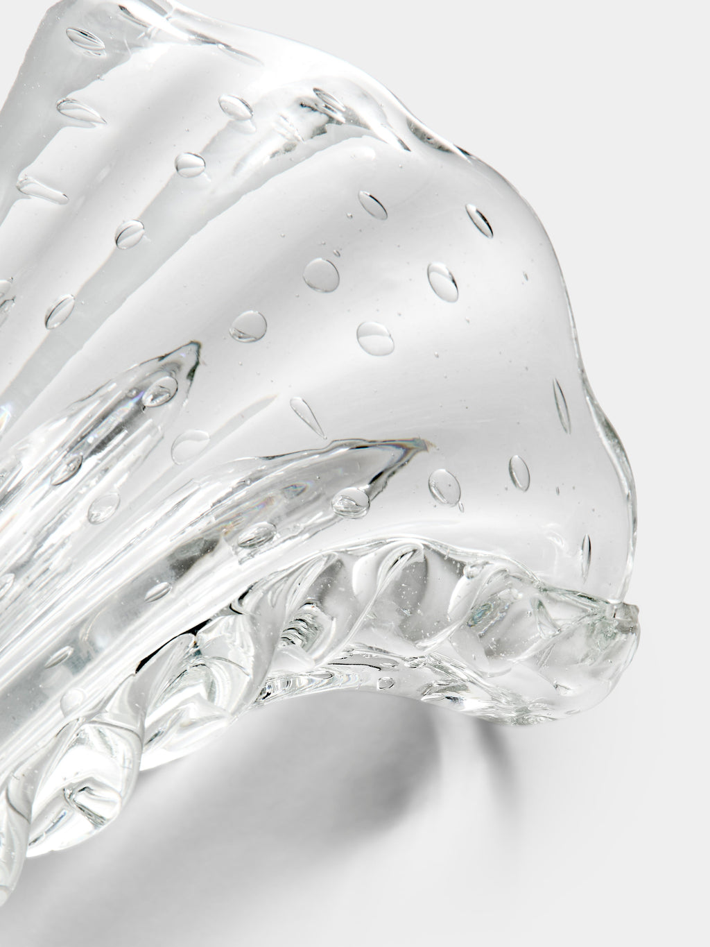 1960s Barovier & Toso Crystal Vase (8.5in/22cm)