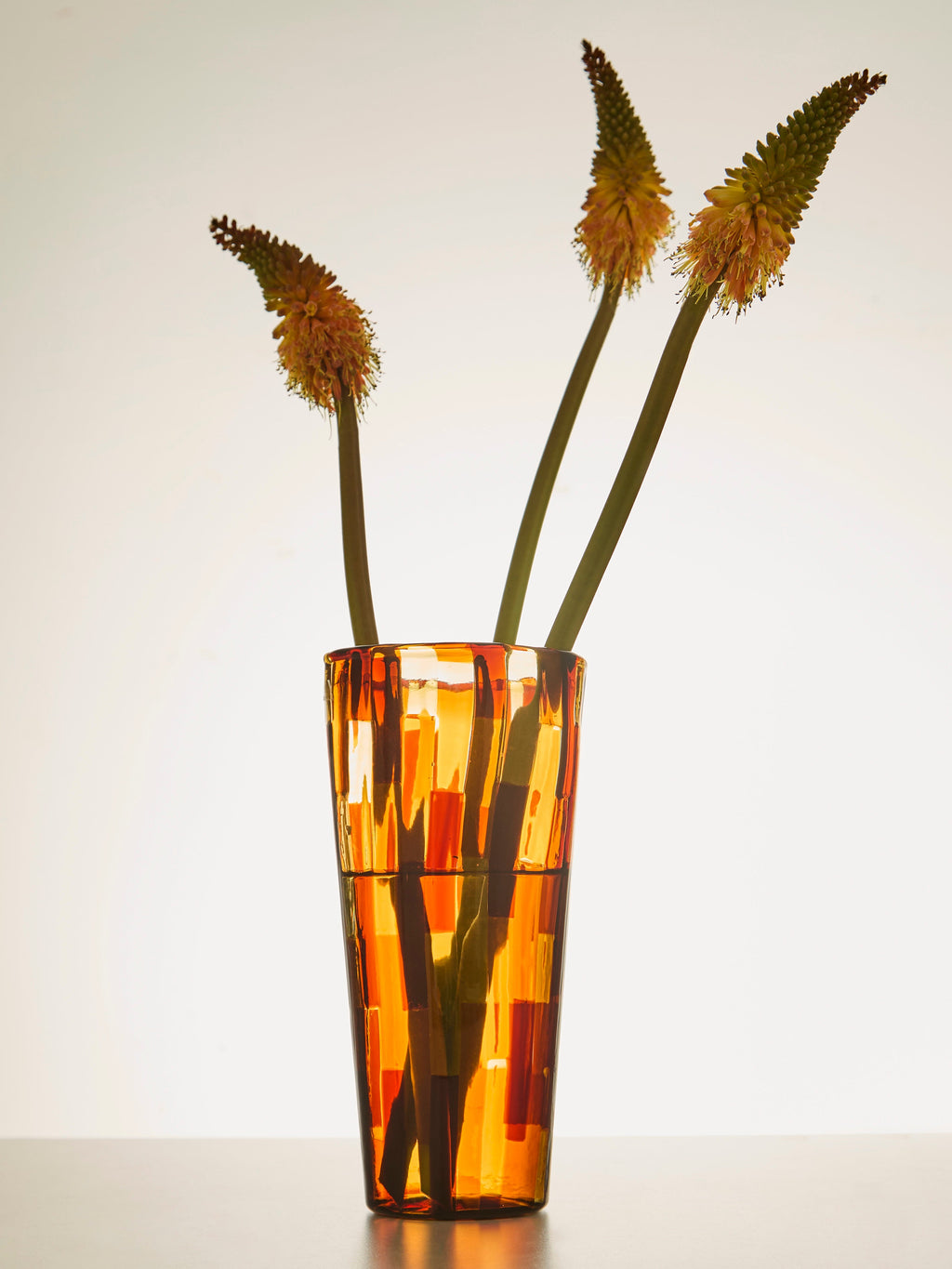Acquamarina Hand-Blown Murano Glass Vase (10in/25cm)