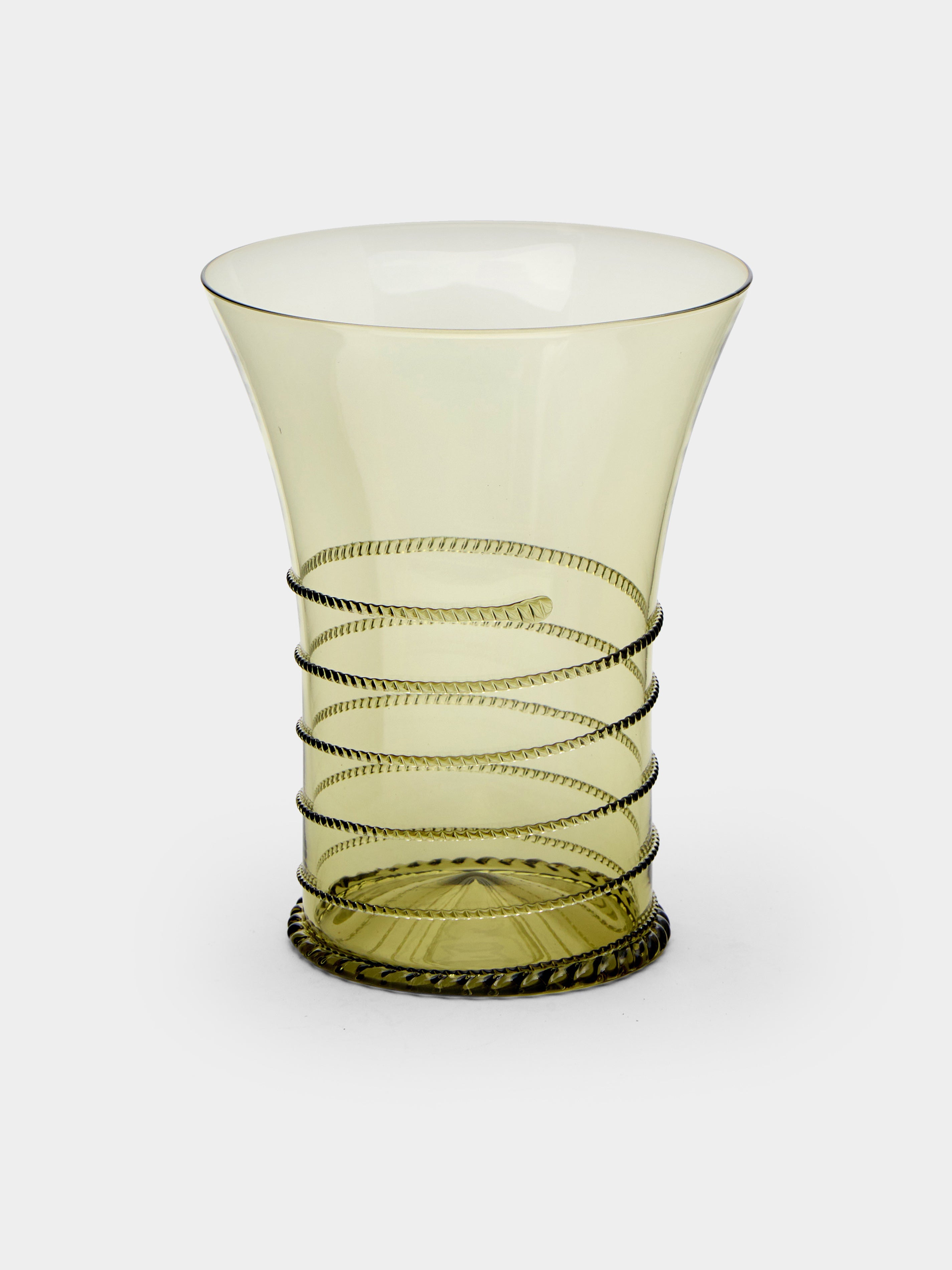 Hand-Blown Glass Vase (6in/15.5cm)