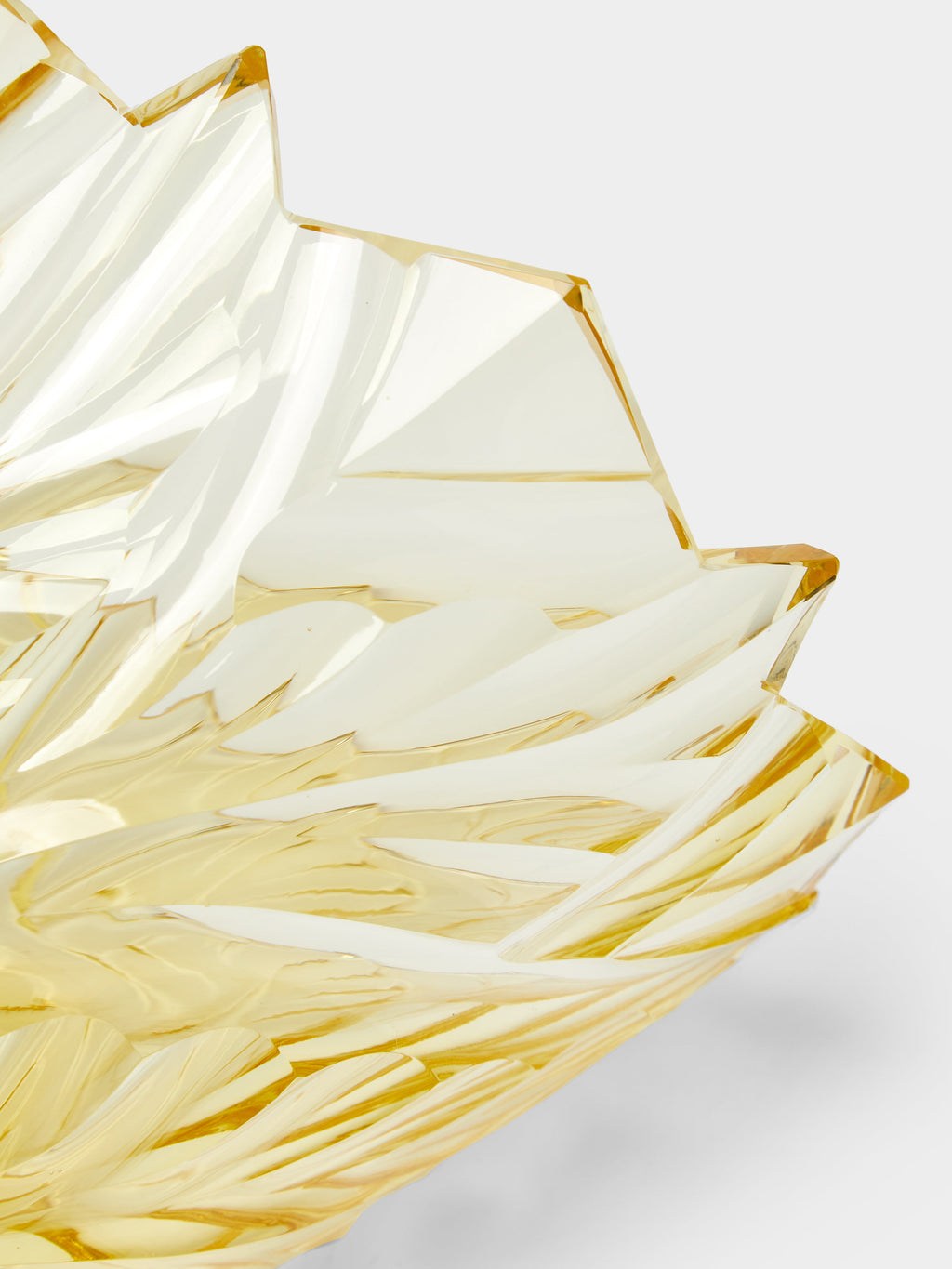 1930s Bohemian Crystal Vase (10.5in/27cm)