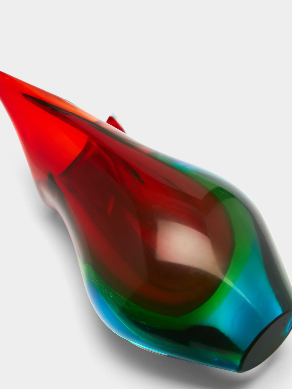 1950s Murano Glass Asymmetric Vase (15.5in/40cm)