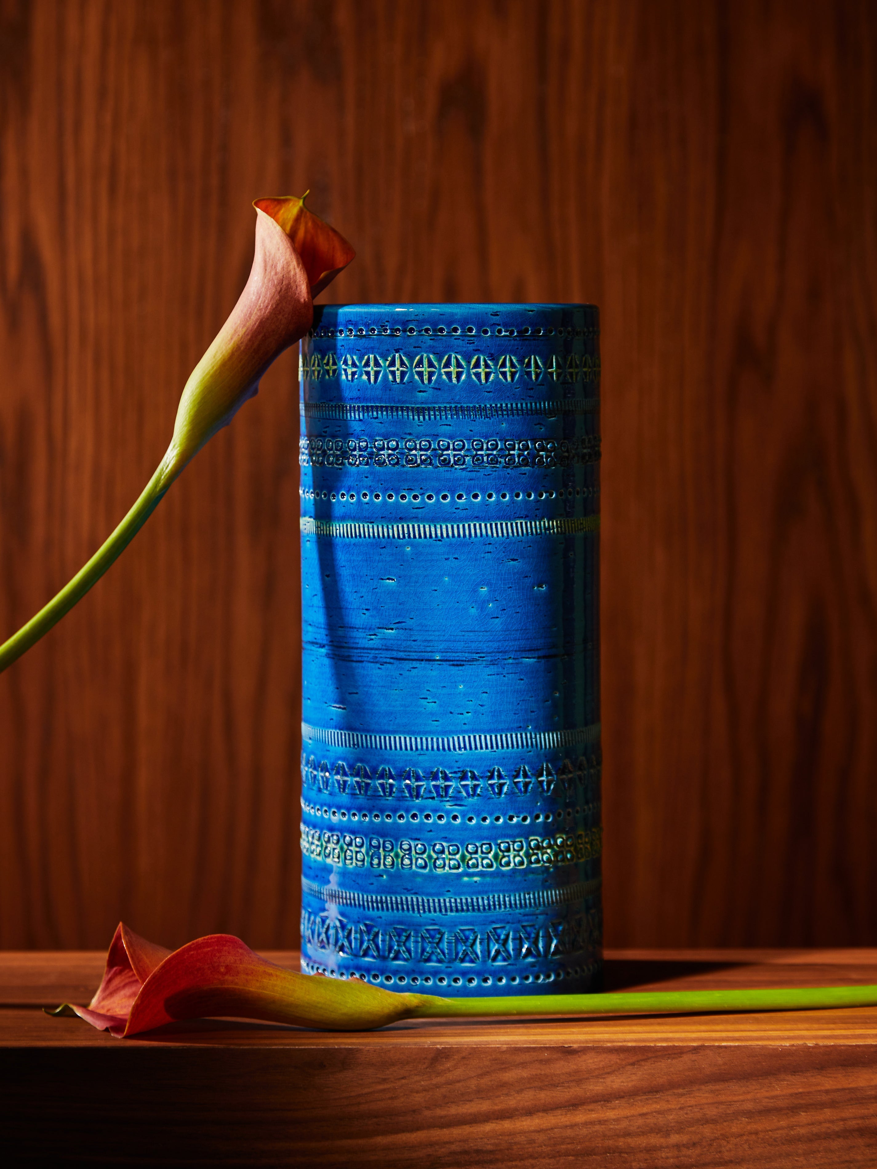 Rimini Blu Ceramic Vase (12in/30cm)