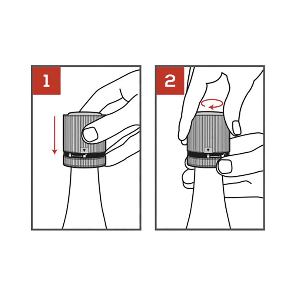 PEUGEOT Line Carbon Bottle Stopper For Sparkling Wines