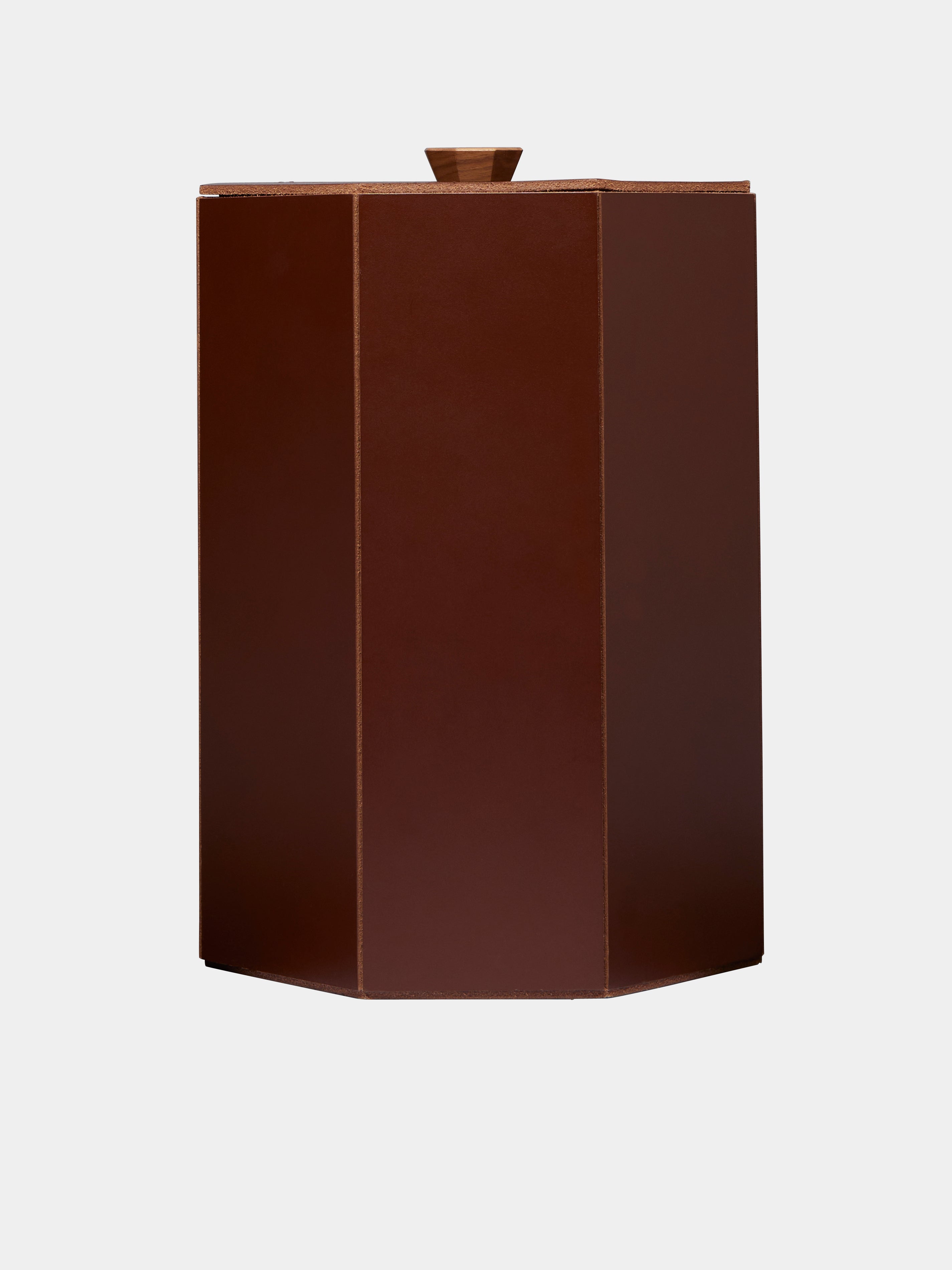 Coste Leather Wastepaper Bin