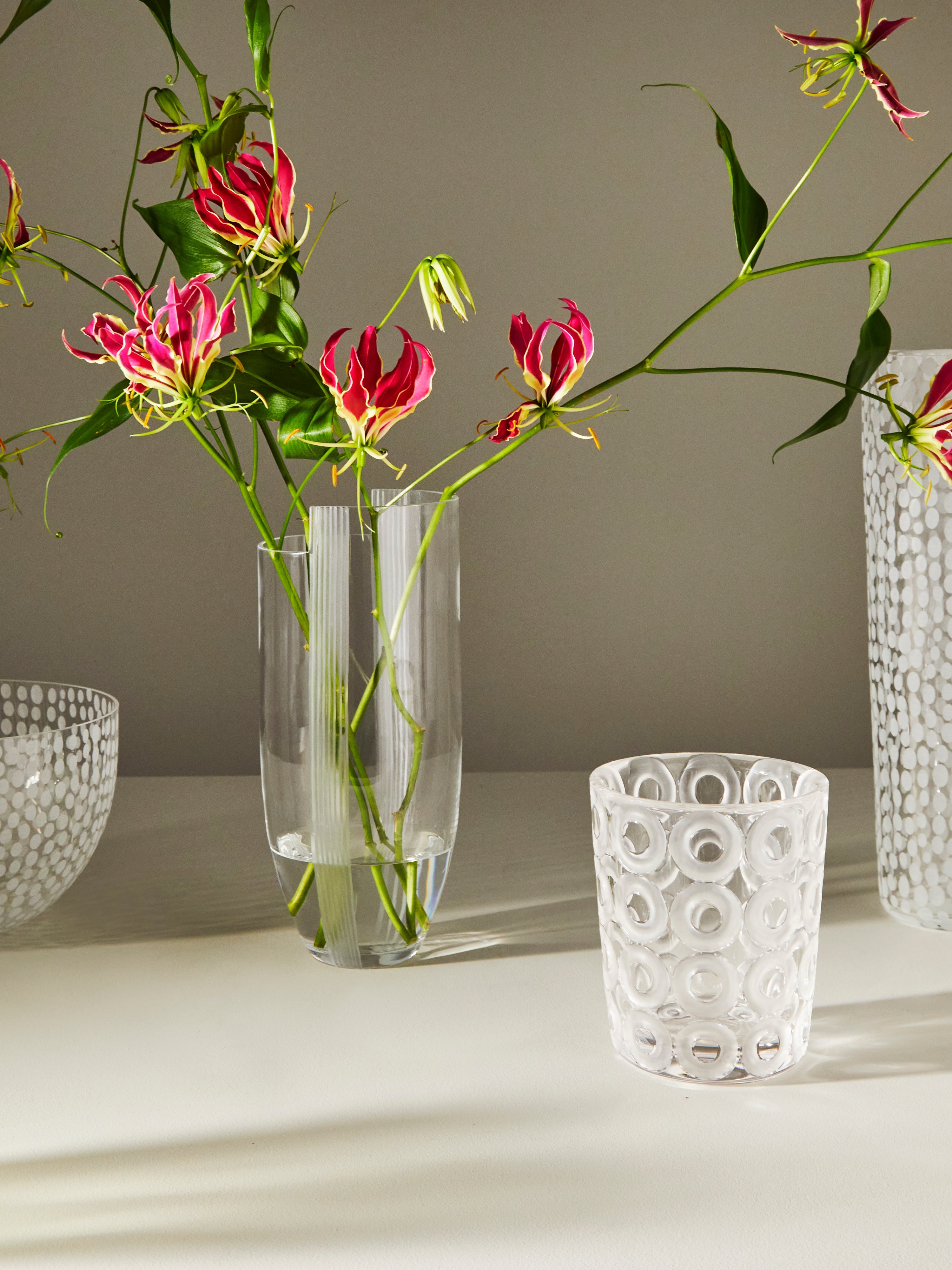 Bande Molate Hand-Blown Murano Glass Vase (11.5in/29cm)