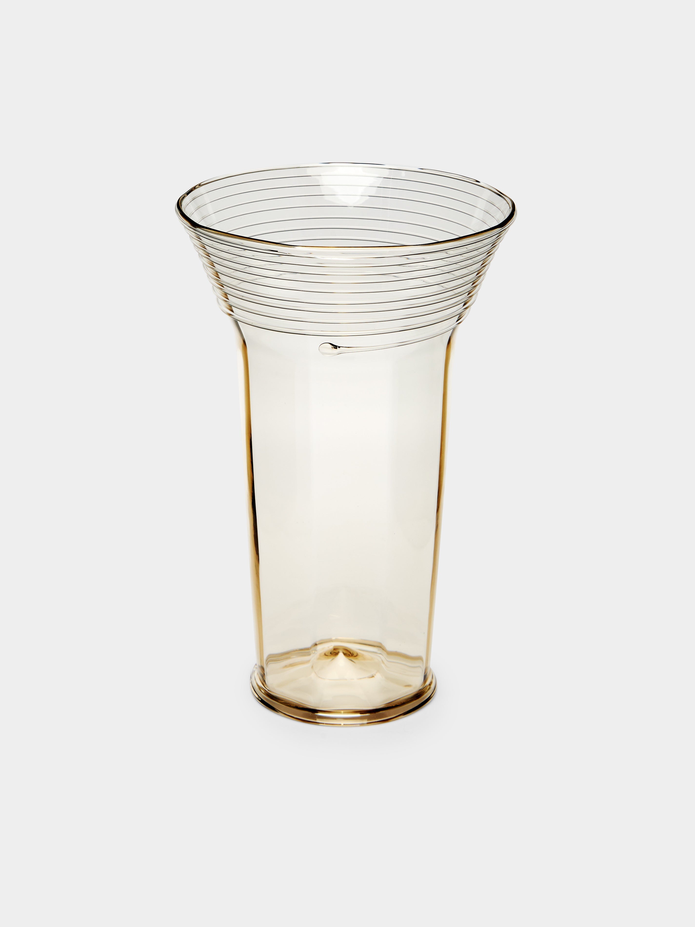 Hand-Blown Glass Vase (7.5in/19cm)