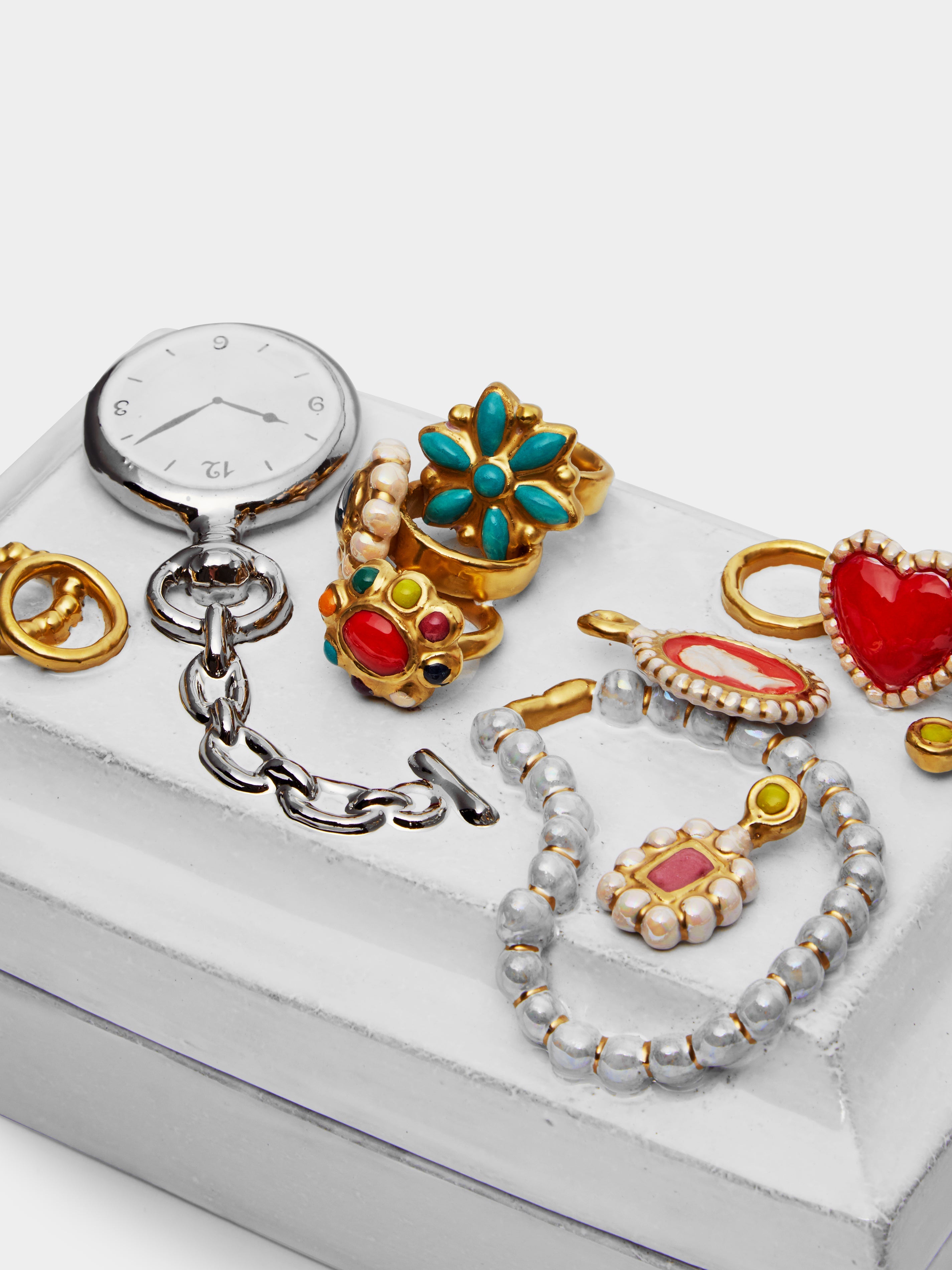 Serena Hand-Glazed Ceramic Jewelry Box