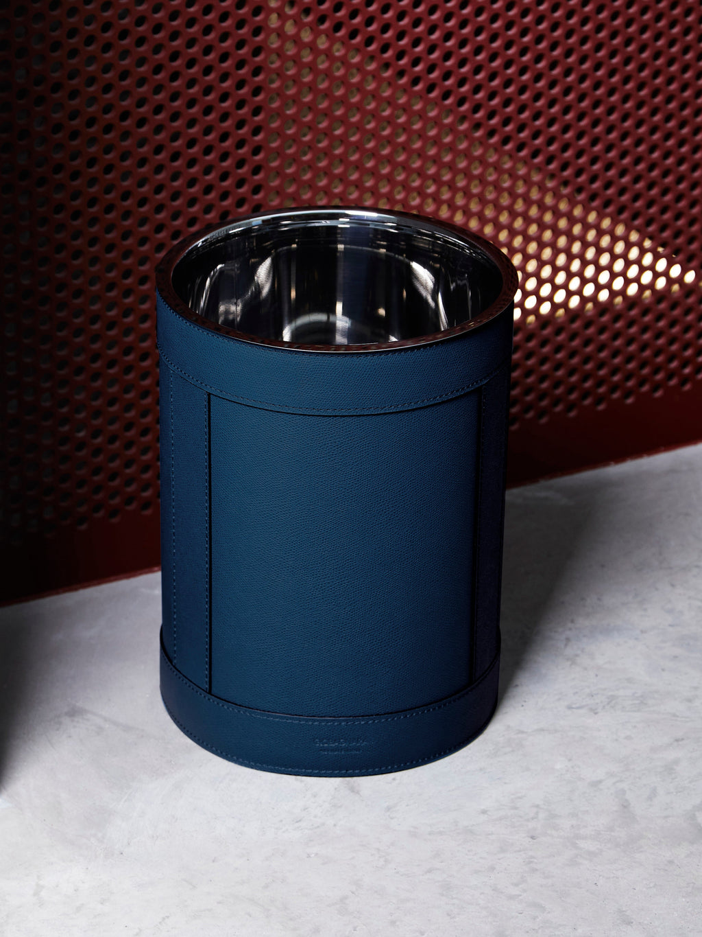 Brus Leather Wastepaper Bin