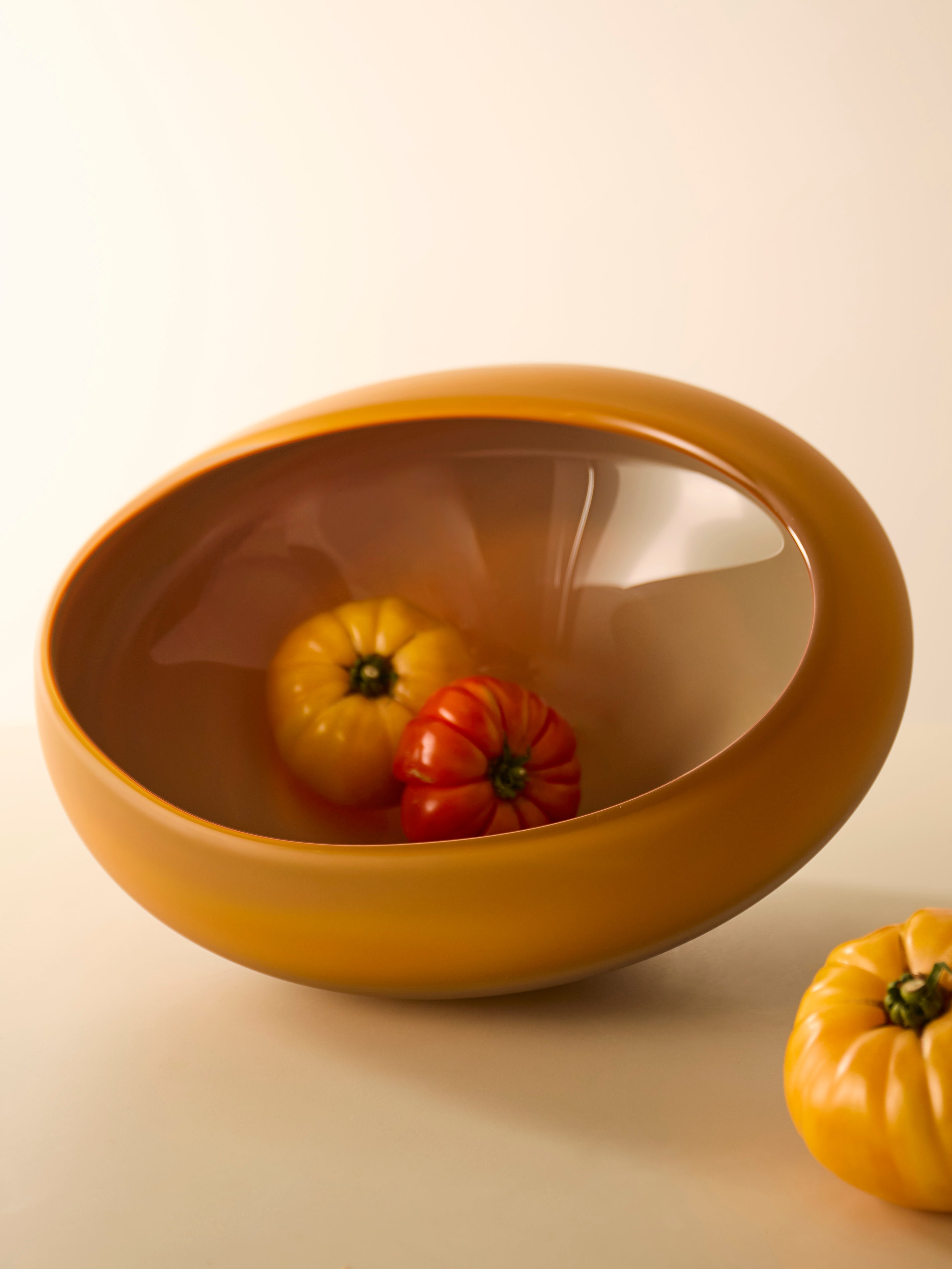 Polypore Hand-Blown Glass Vase / Bowl (14in/36cm)