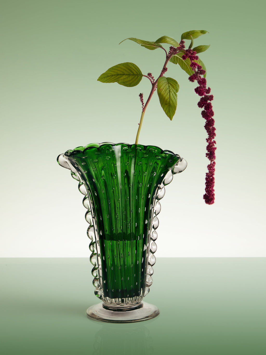 1930s Ercole Barovier Glass Vase (11in/28cm)