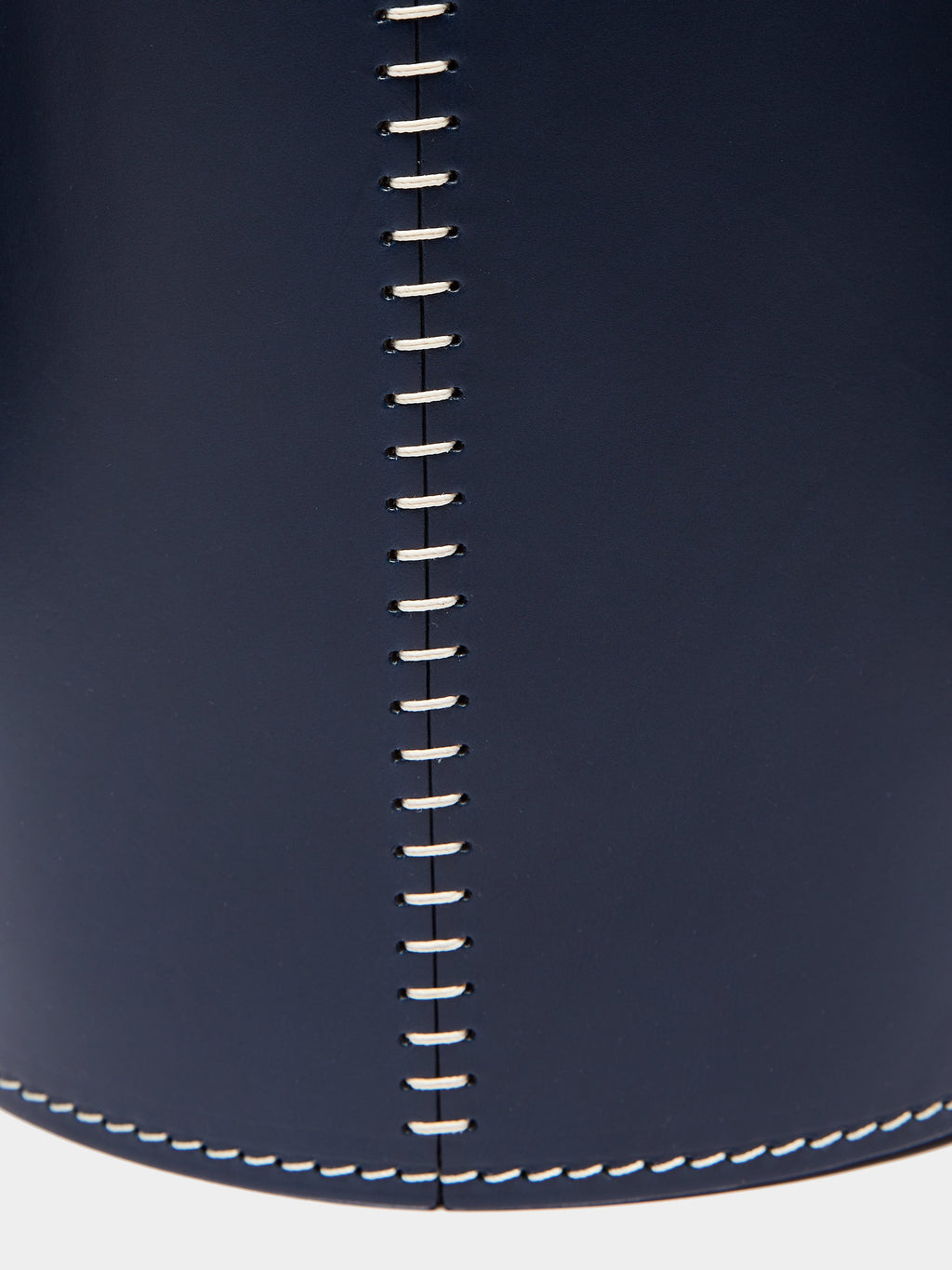 Eyelet Leather Wastepaper Bin