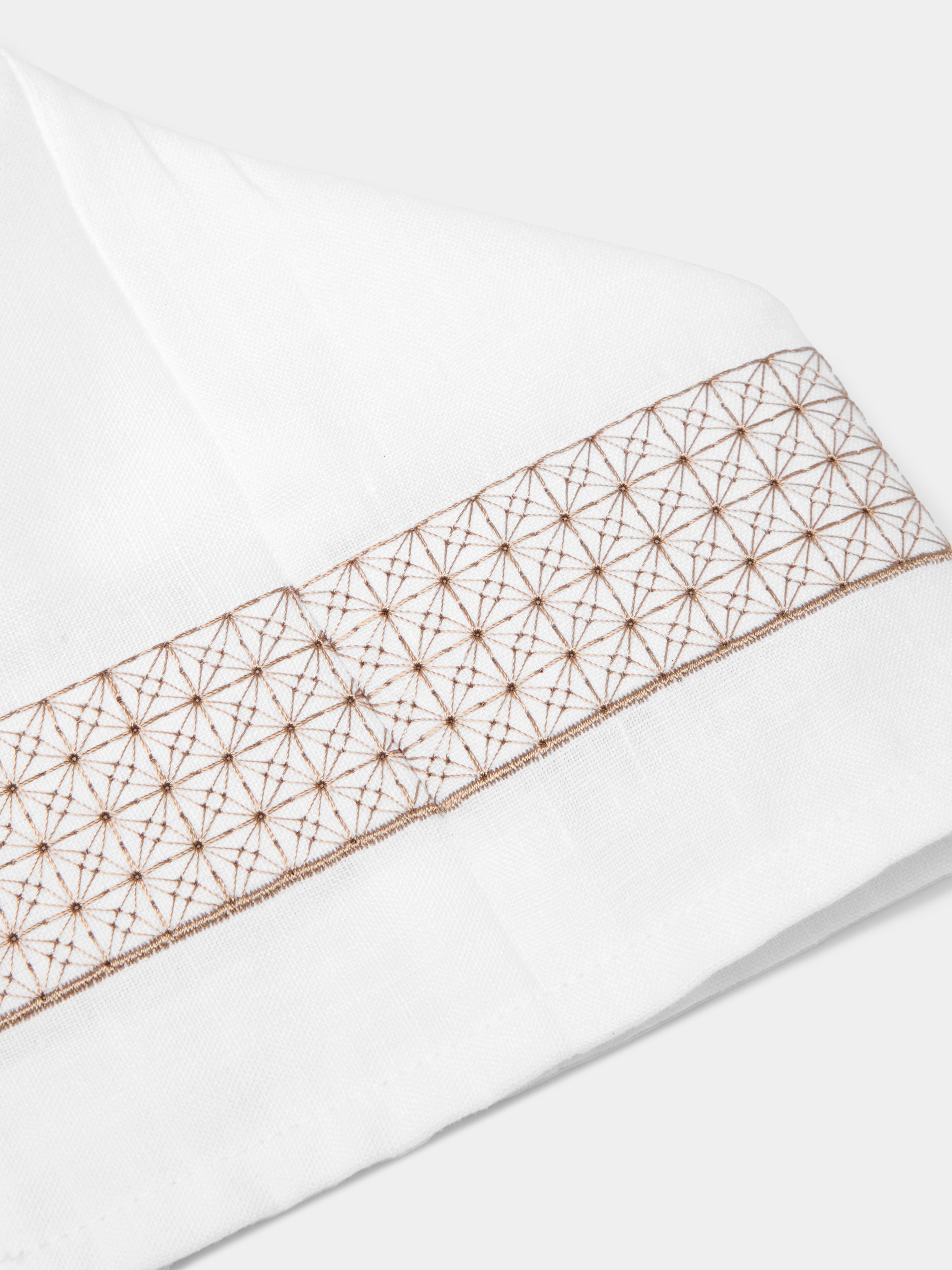 Marrakech Embroidered Linen Rectangular Tissue Box