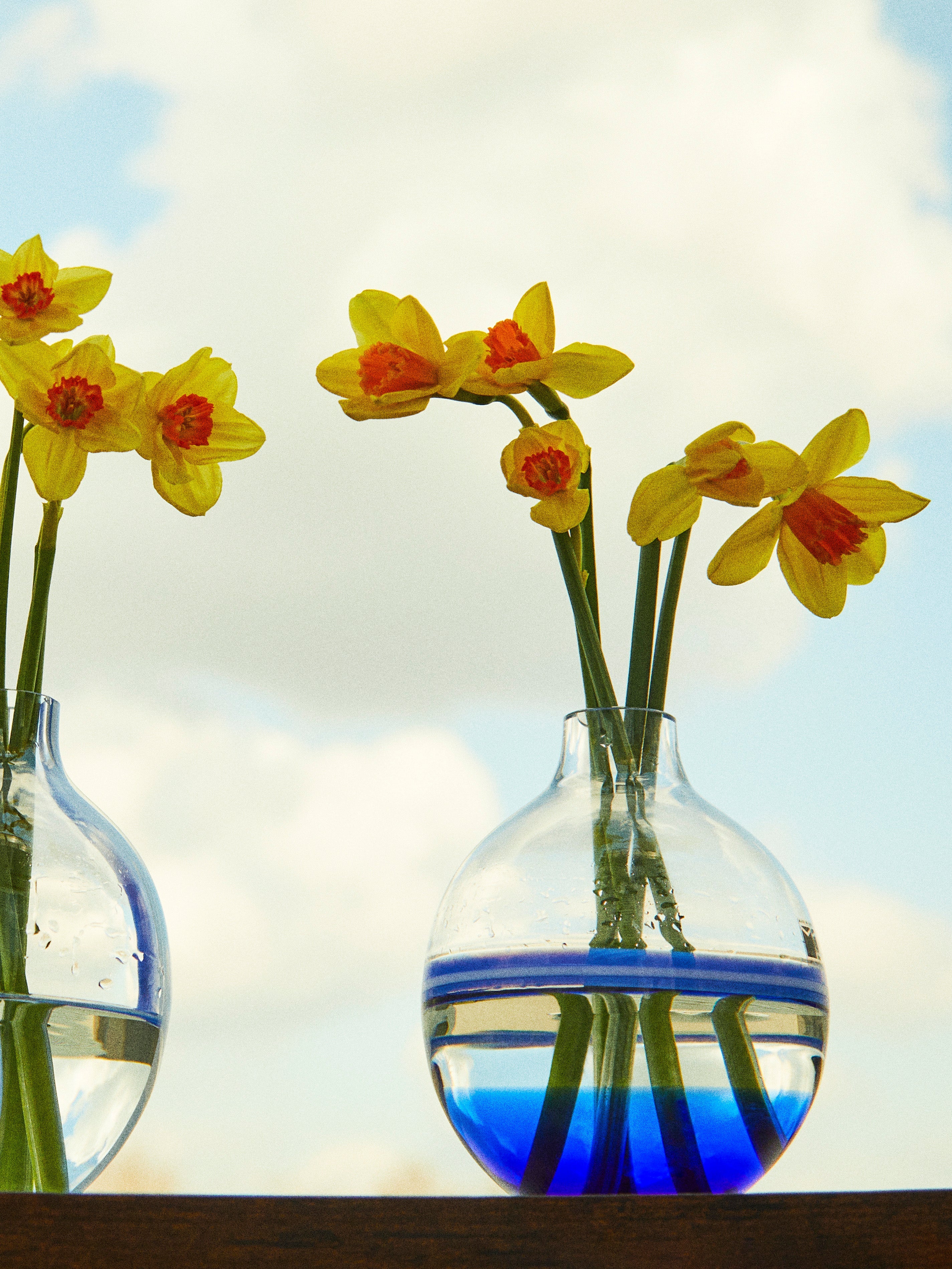 Hand-Blown Murano Glass Bud Vase (7in/18cm)