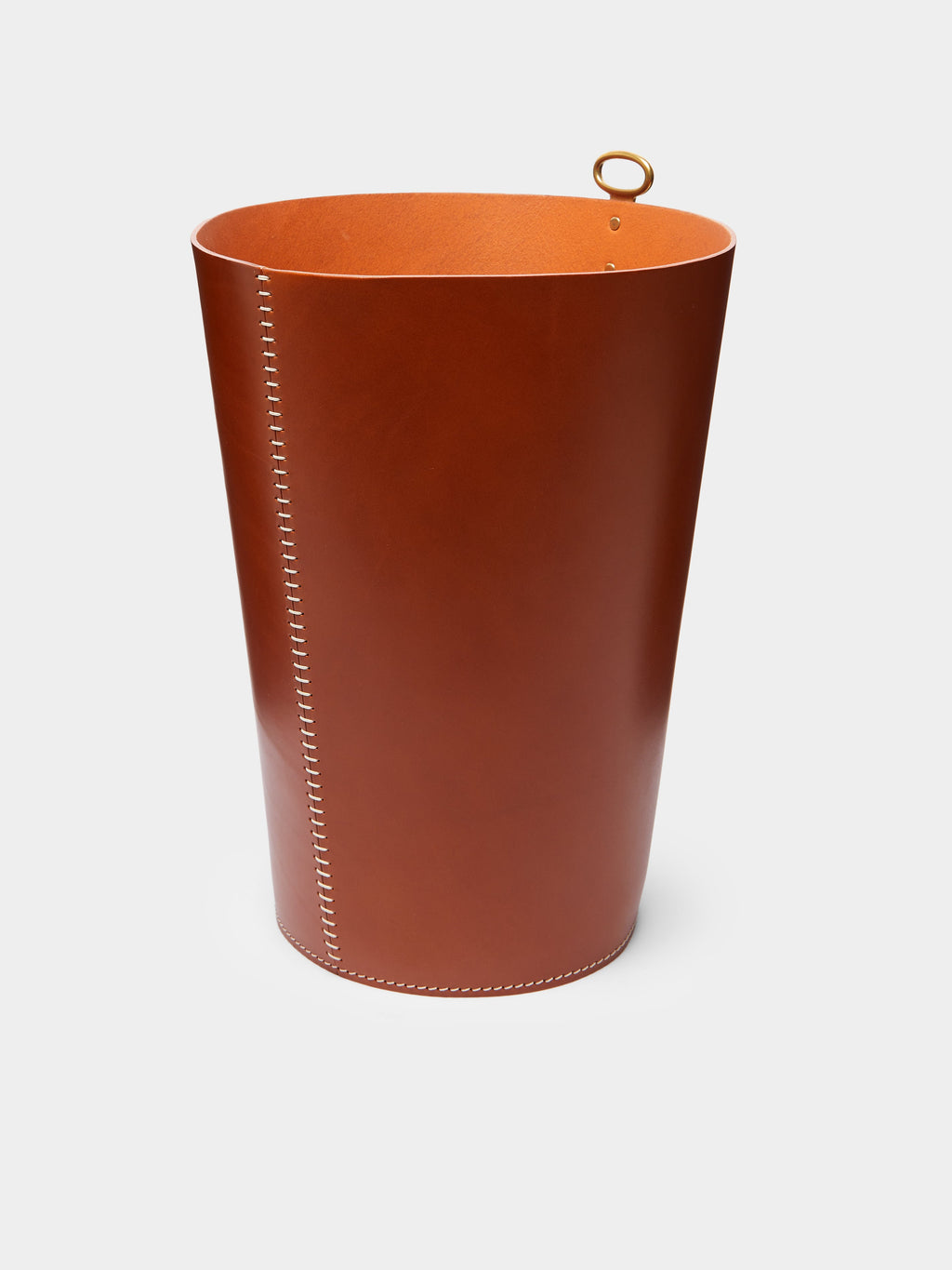 Eyelet Leather Wastepaper Bin