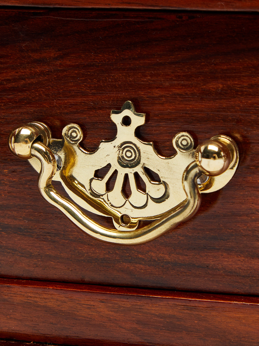 1890 Walnut and Brass Jewelry Box