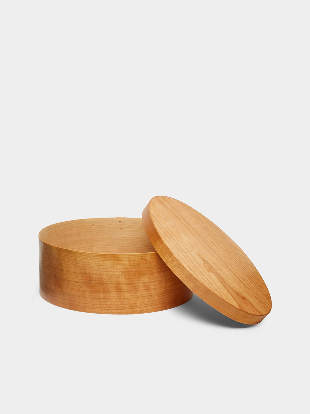 Hand-Carved Cherry Wood Large Box