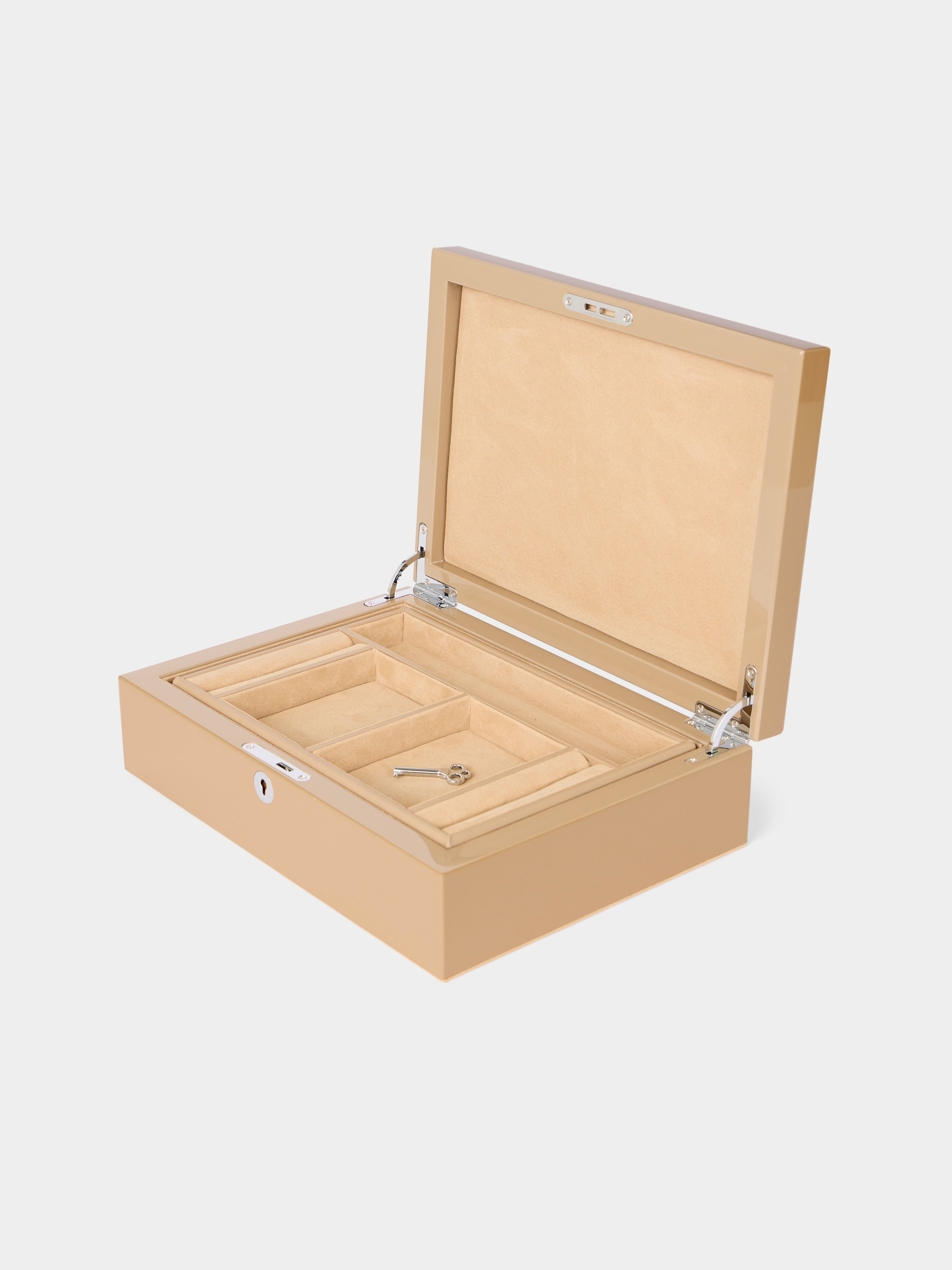 Rieti Leather and Wood Jewelry Box