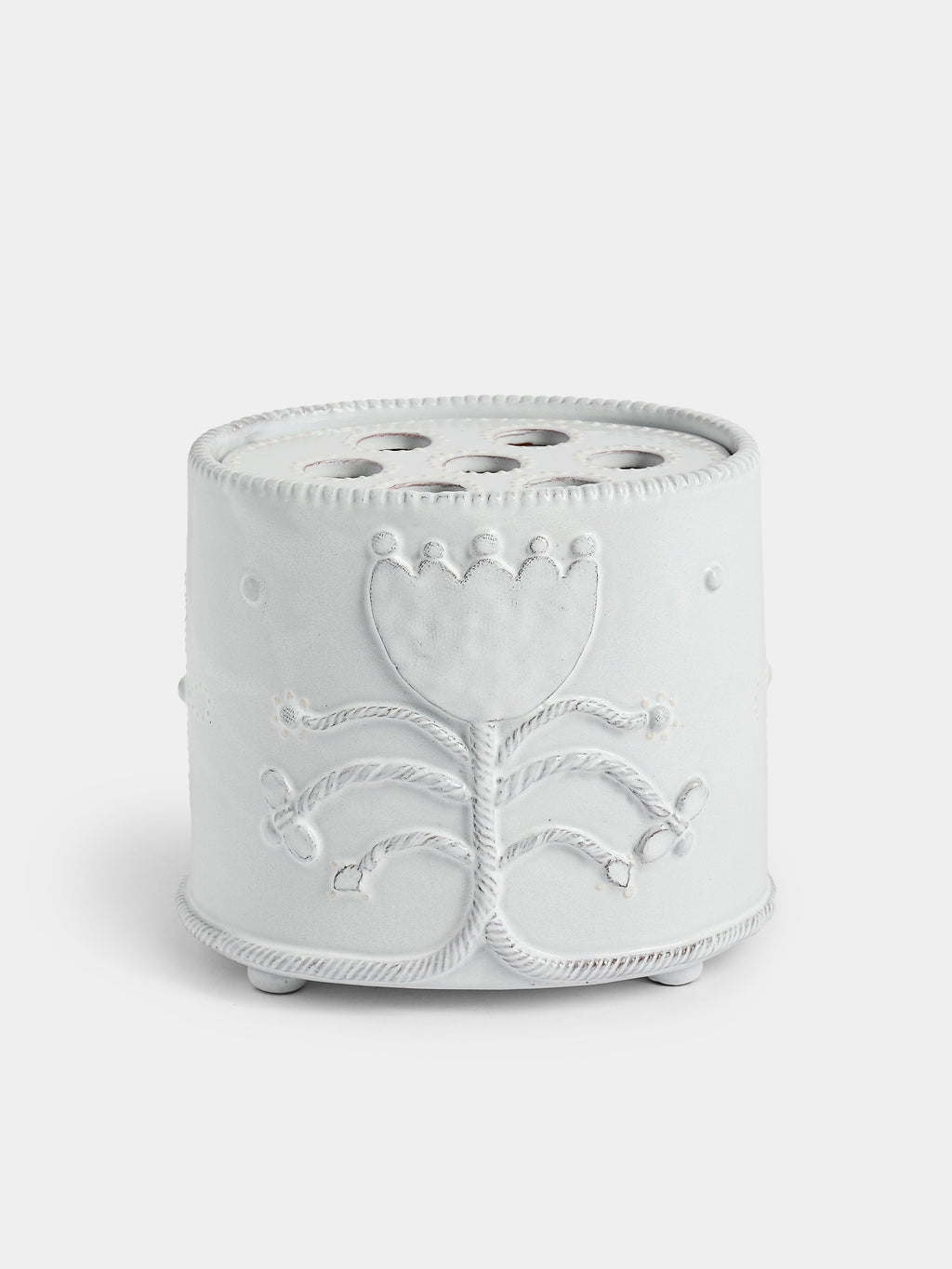 Hand-Built Ceramic Bough Vase (7in/18cm)