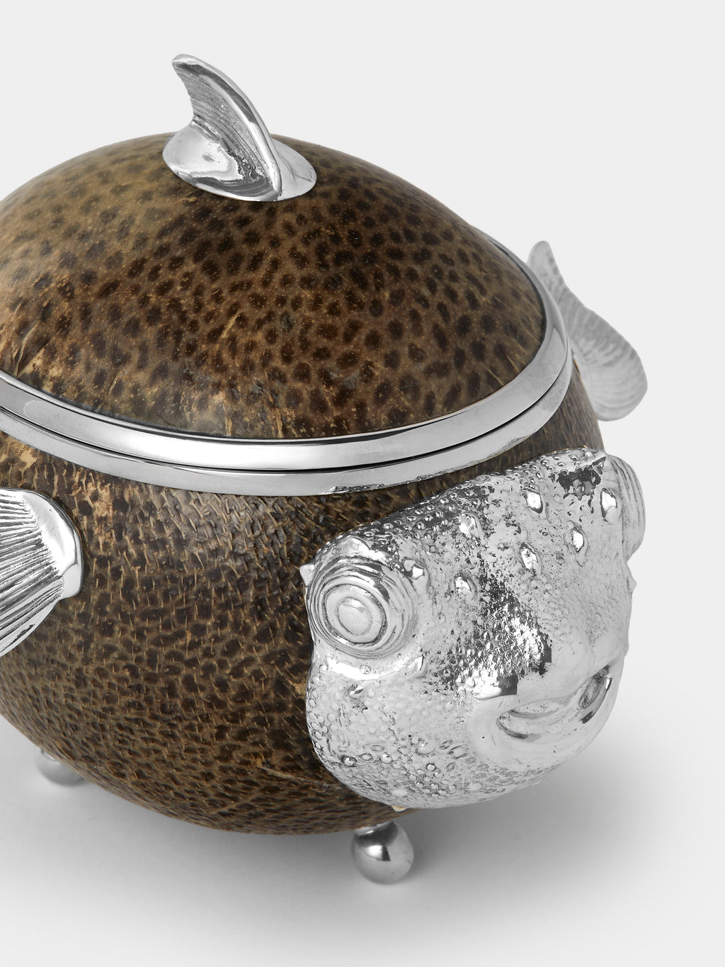 Pufferfish Silver-Plated Box