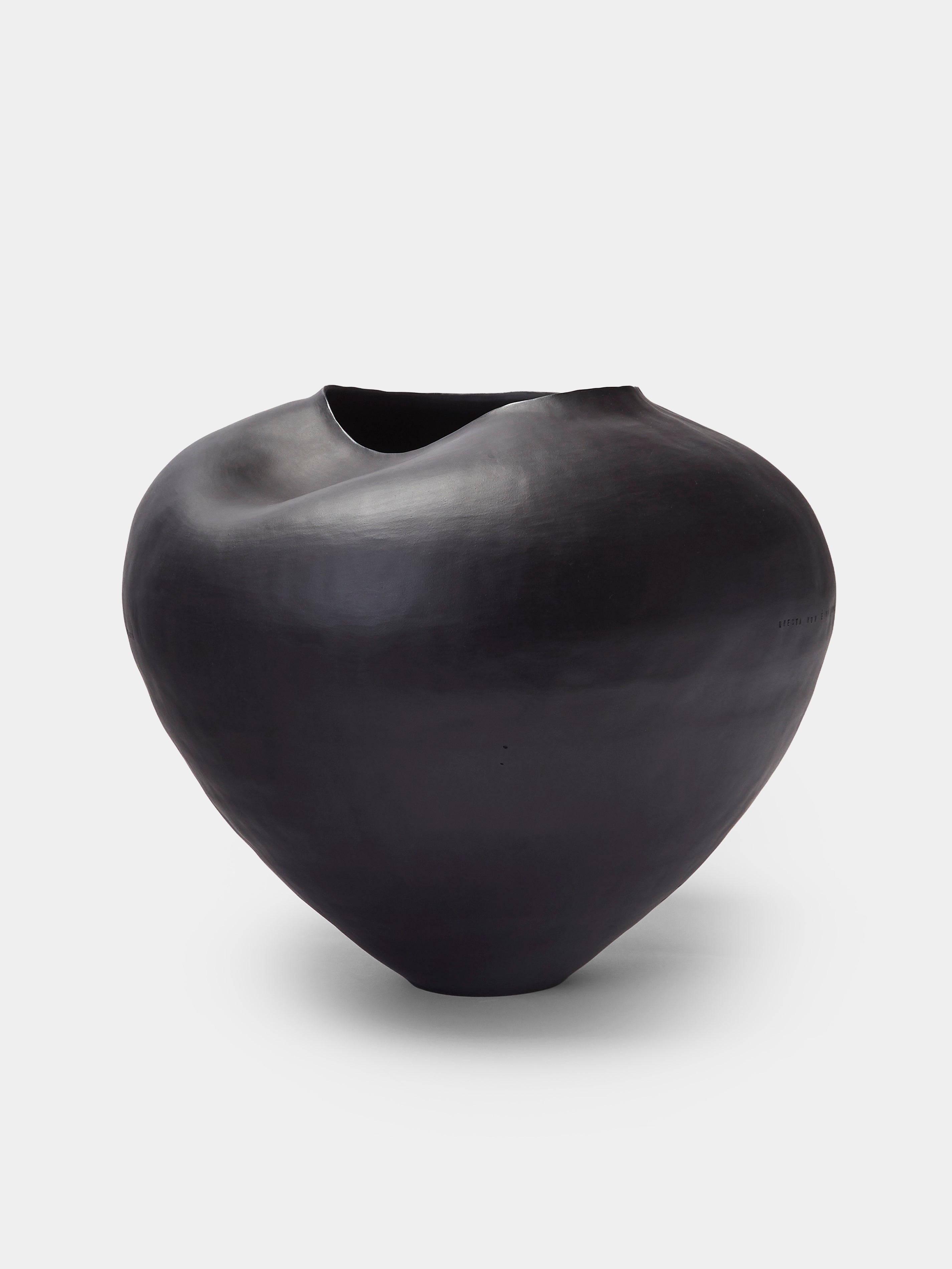 Hand-Formed Stoneware Vase (13.5in/34cm)