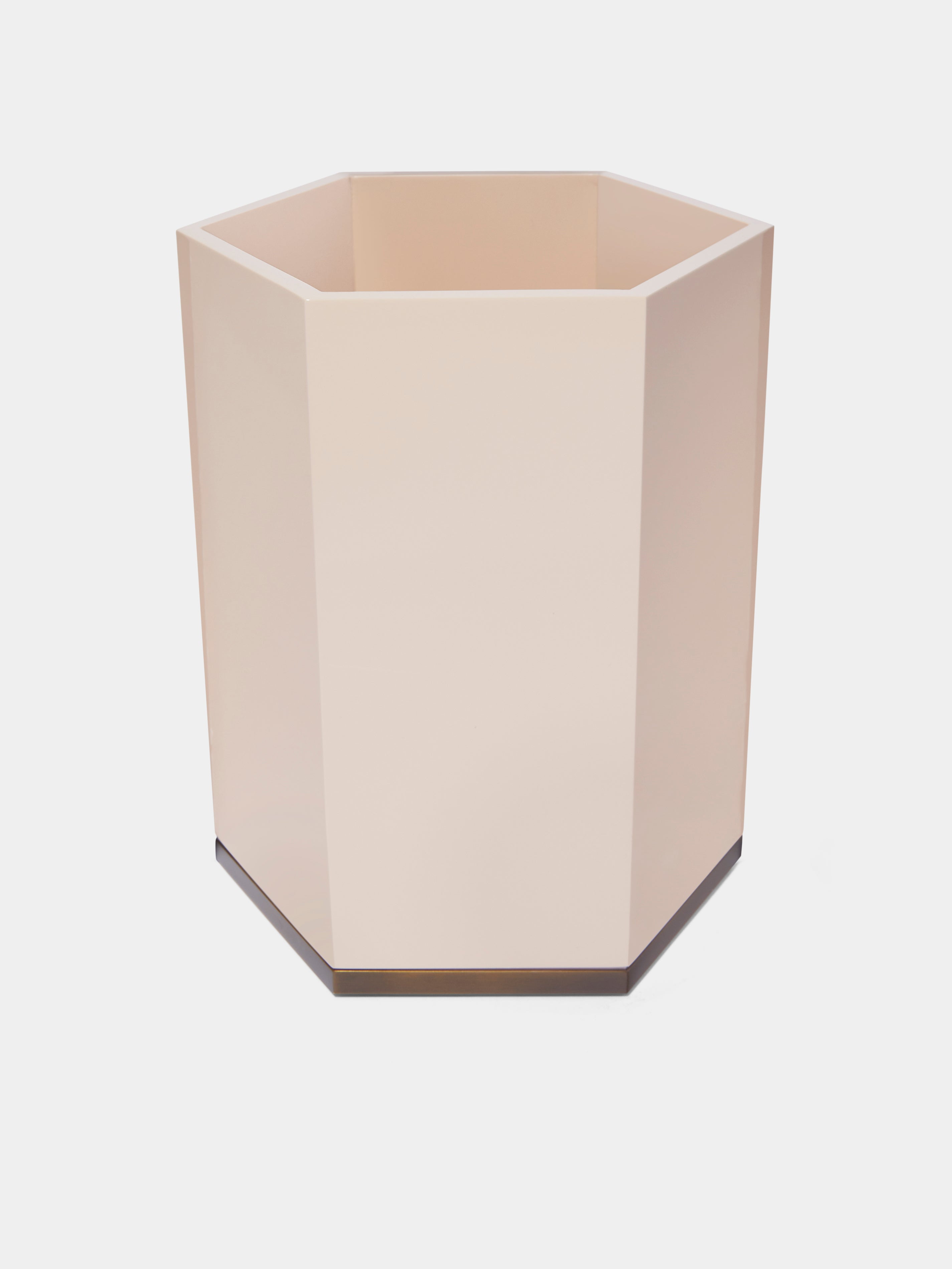 Lacquered Hexagonal Bin