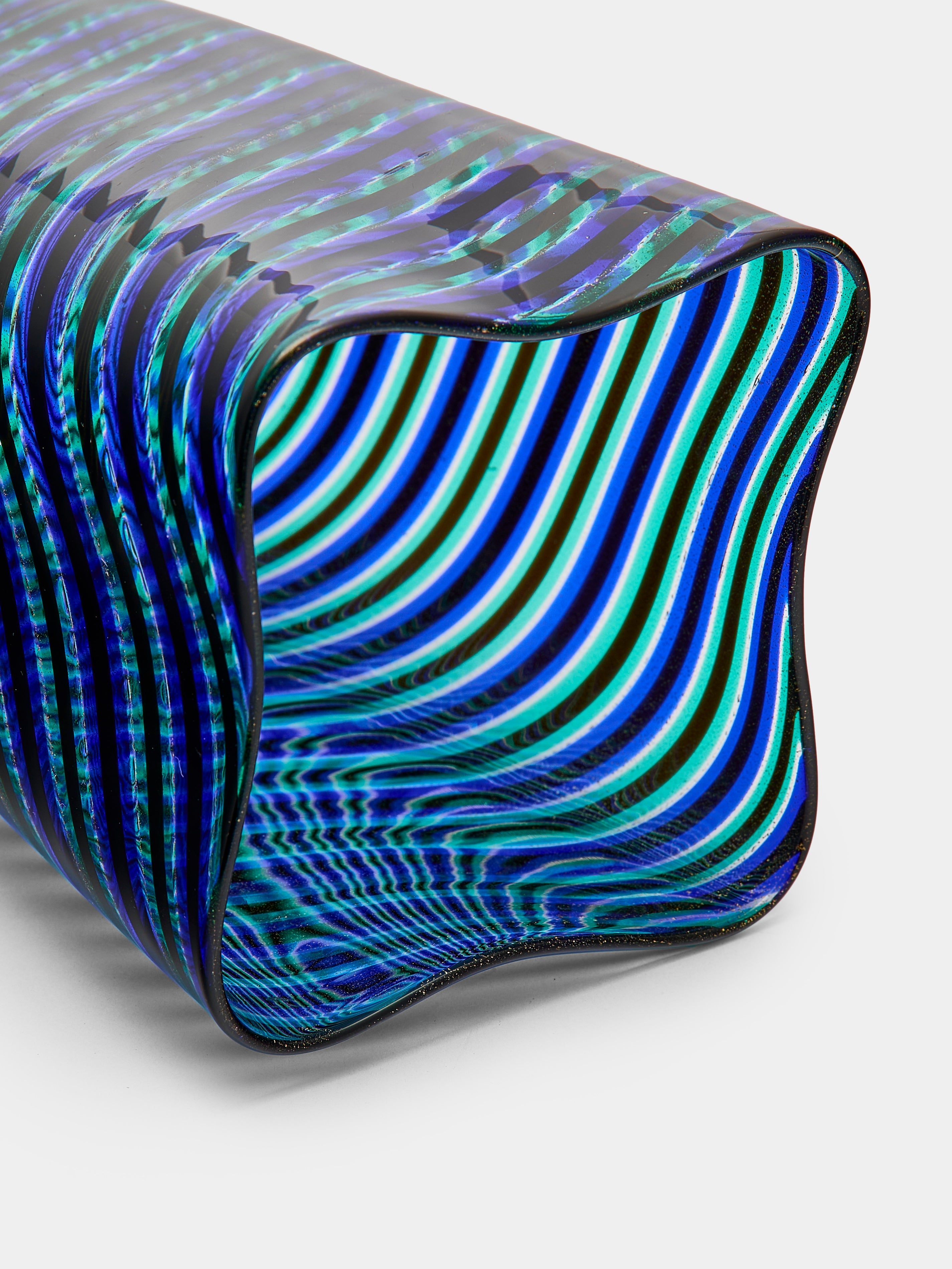 1960s Ercole Barovier Spira Aurata Murano Glass Vase (8in/21cm)