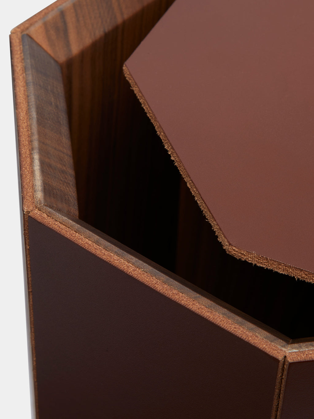 Coste Leather Wastepaper Bin