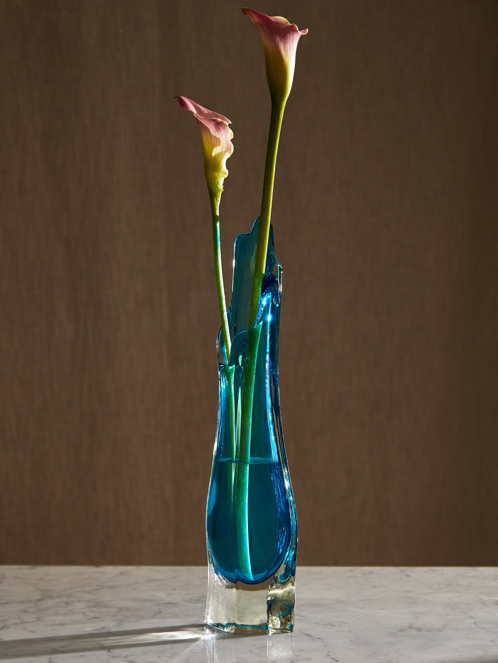 Mid-Century Daum Crystal Vase (18in/45.5cm)