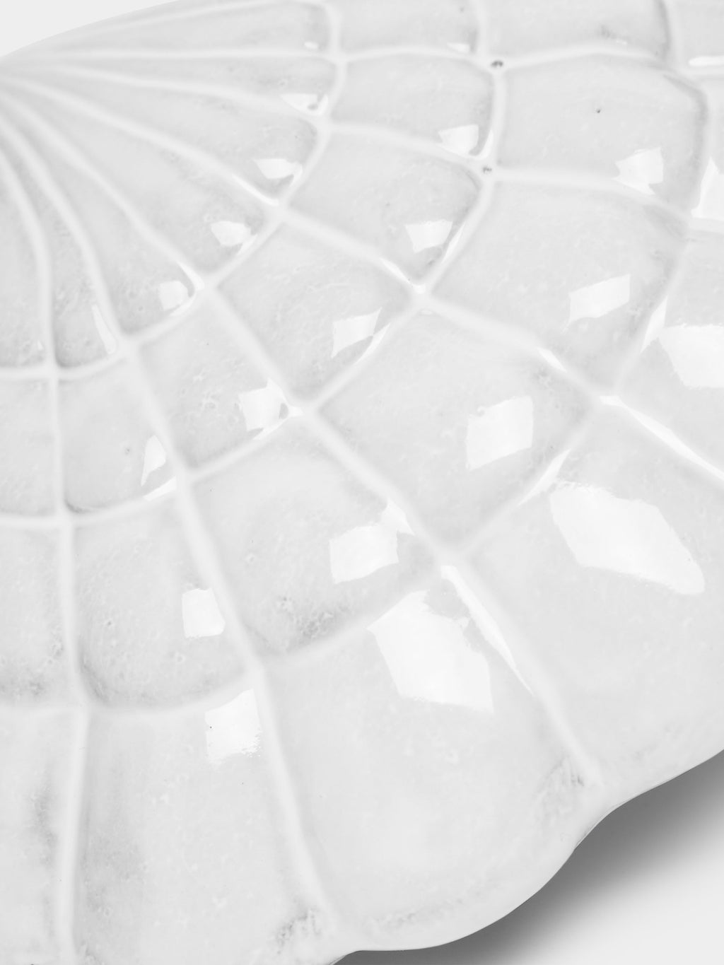 Shell Hand-Glazed Ceramic Box