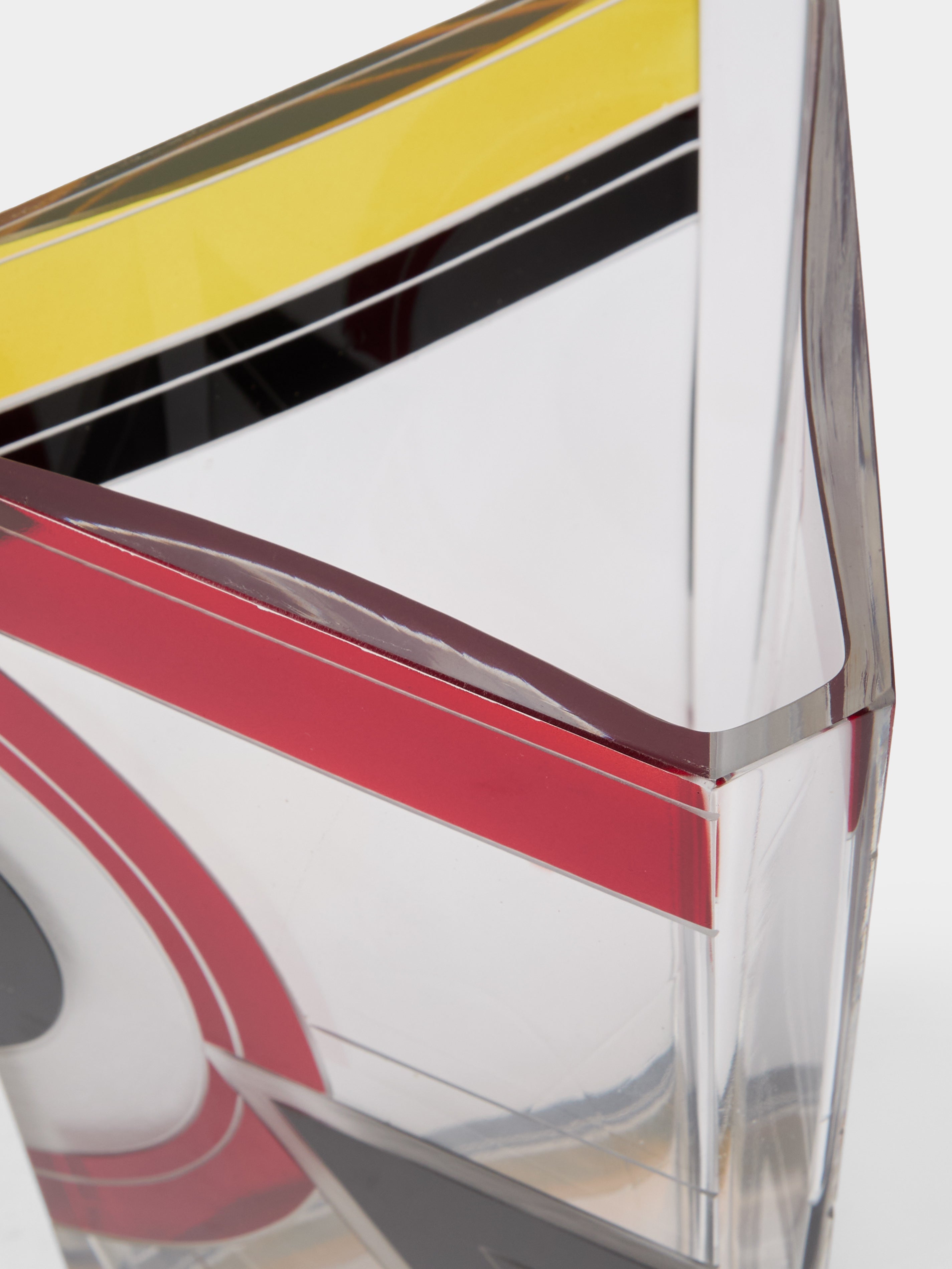 1930s Karl Palda Cut Crystal Vase (10in/25cm)