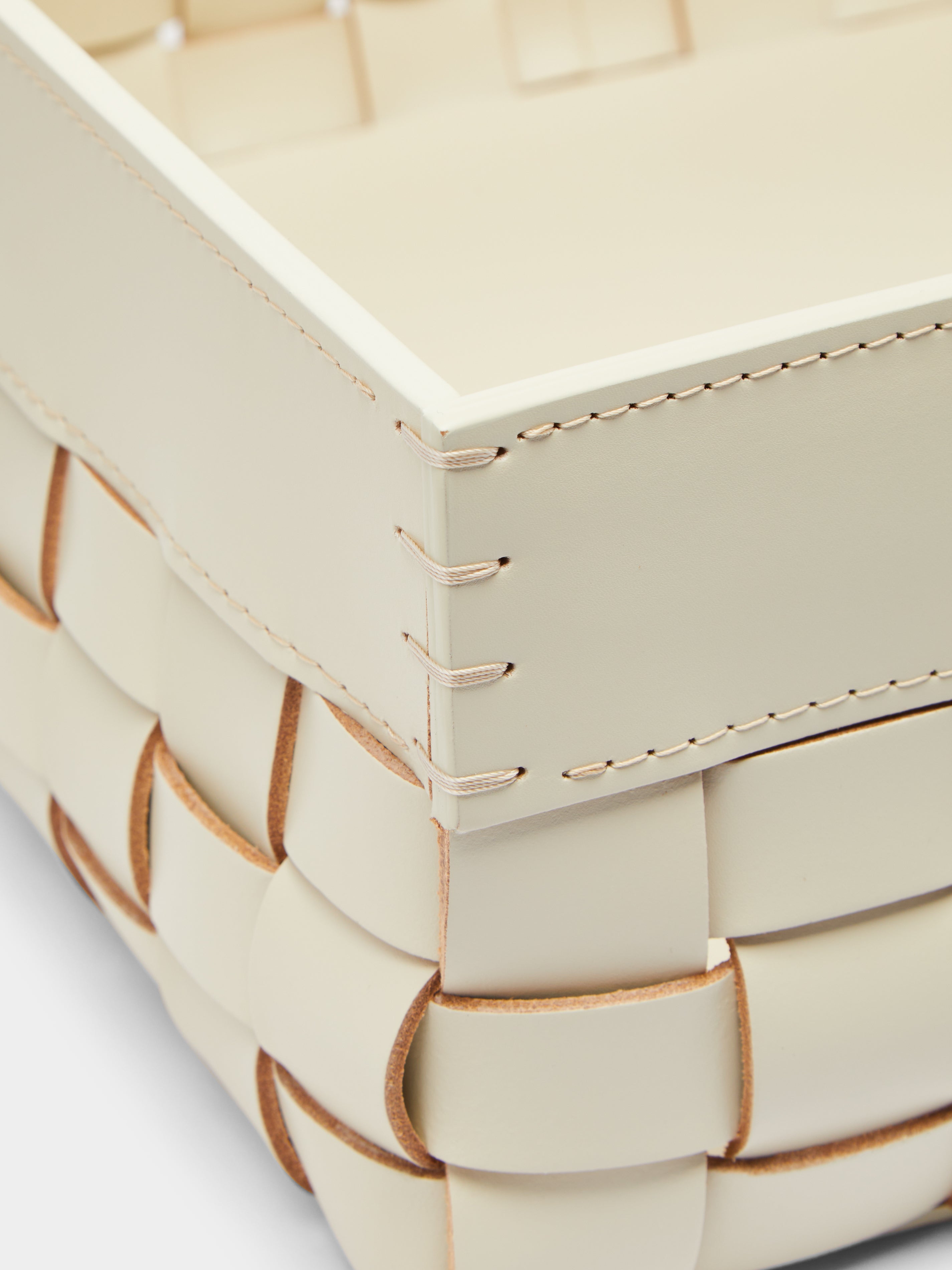 Barcelona Water-Resistant Leather Large Towel Basket