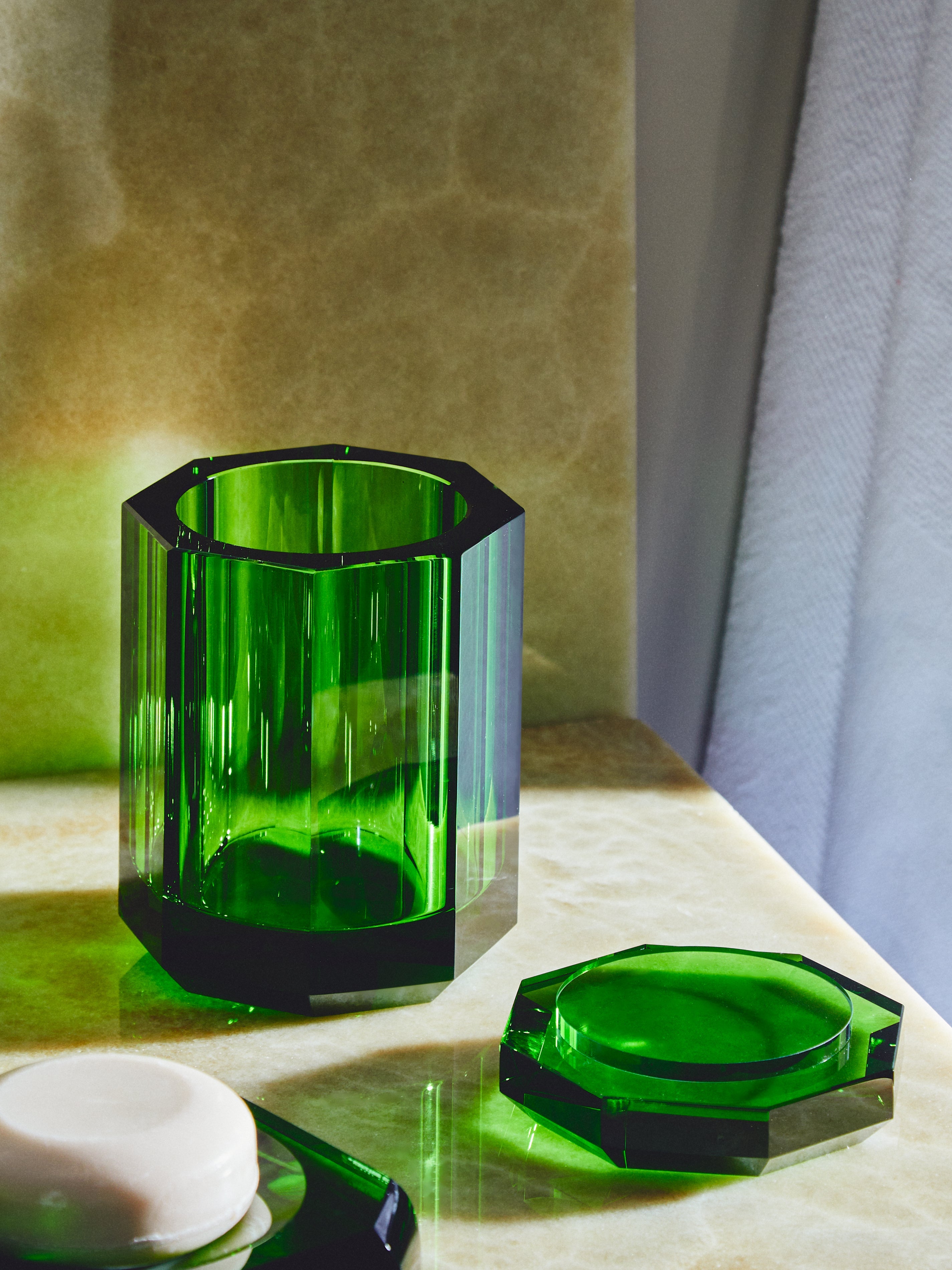 Cut Crystal Lidded Jar