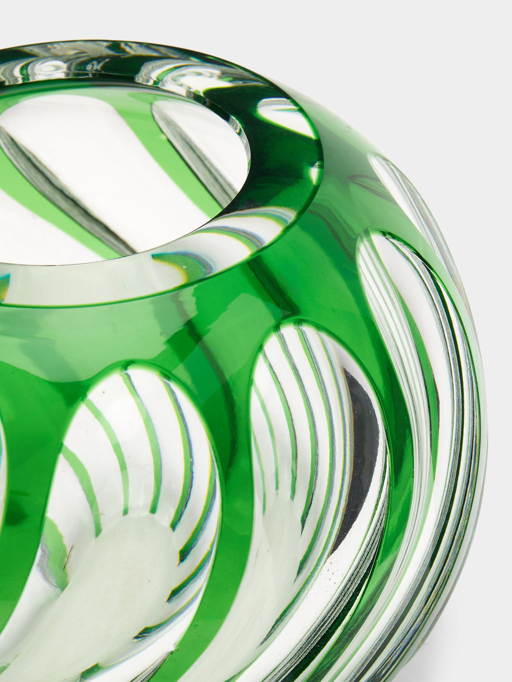 1970s Val Saint Lambert Crystal Vase (7in/18cm)