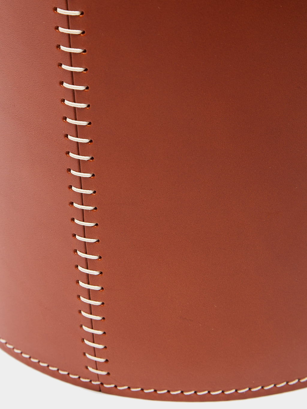 Eyelet Leather Wastepaper Bin