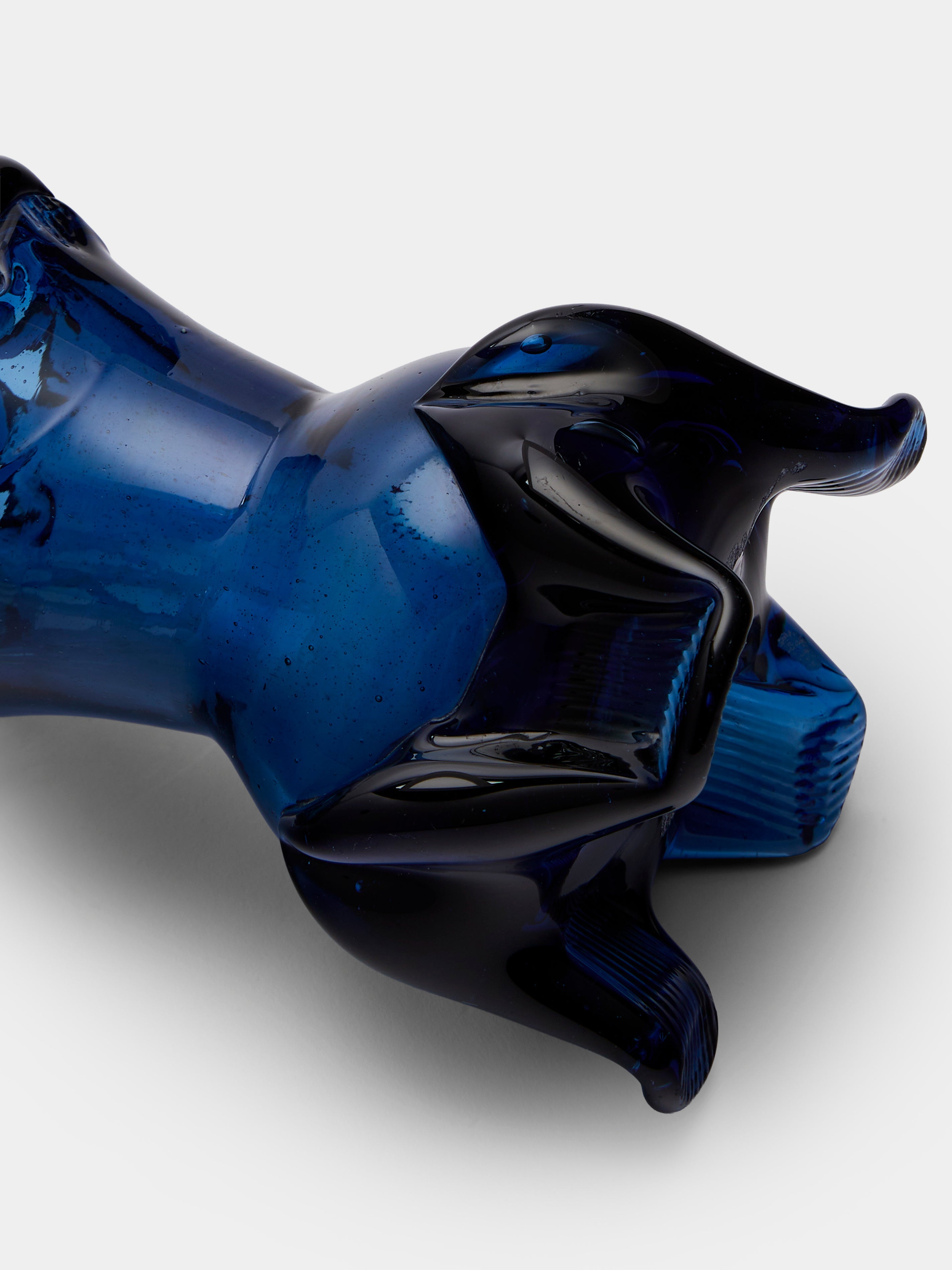 Mid-Century Glass Vase (10in/26cm)