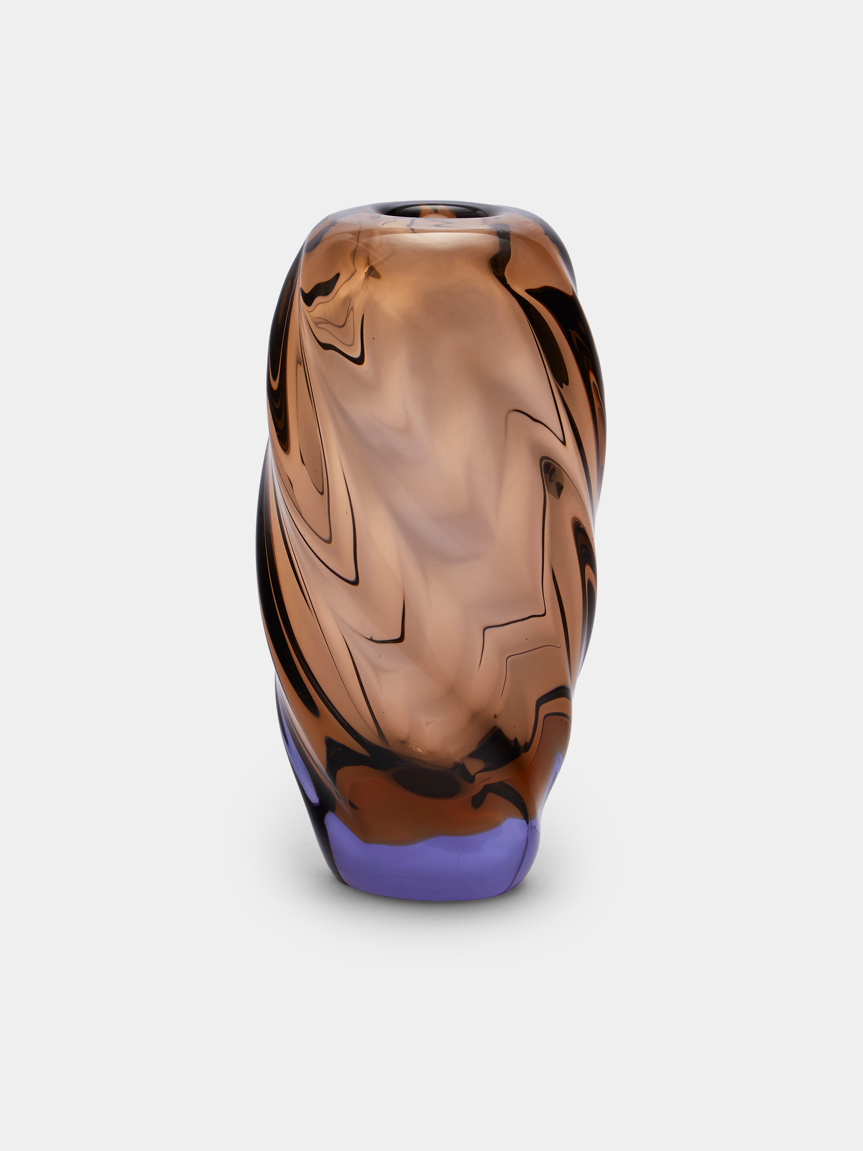 Mid-Century Glass Vase (7.5in/19cm)