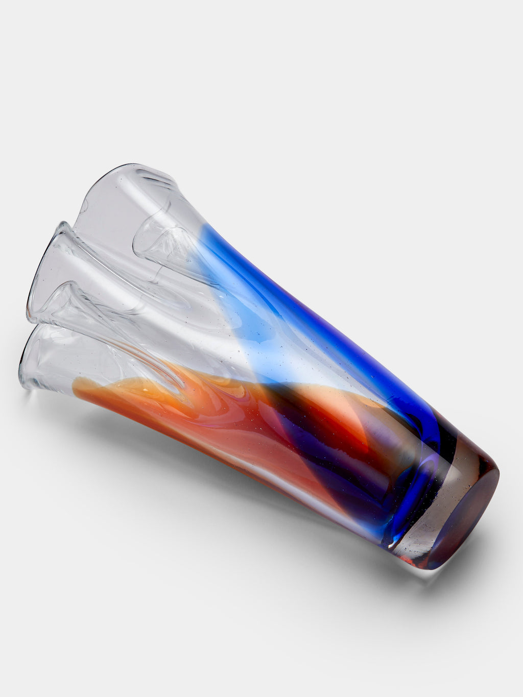 Mid-Century Glass Vase (10.5in/27cm)