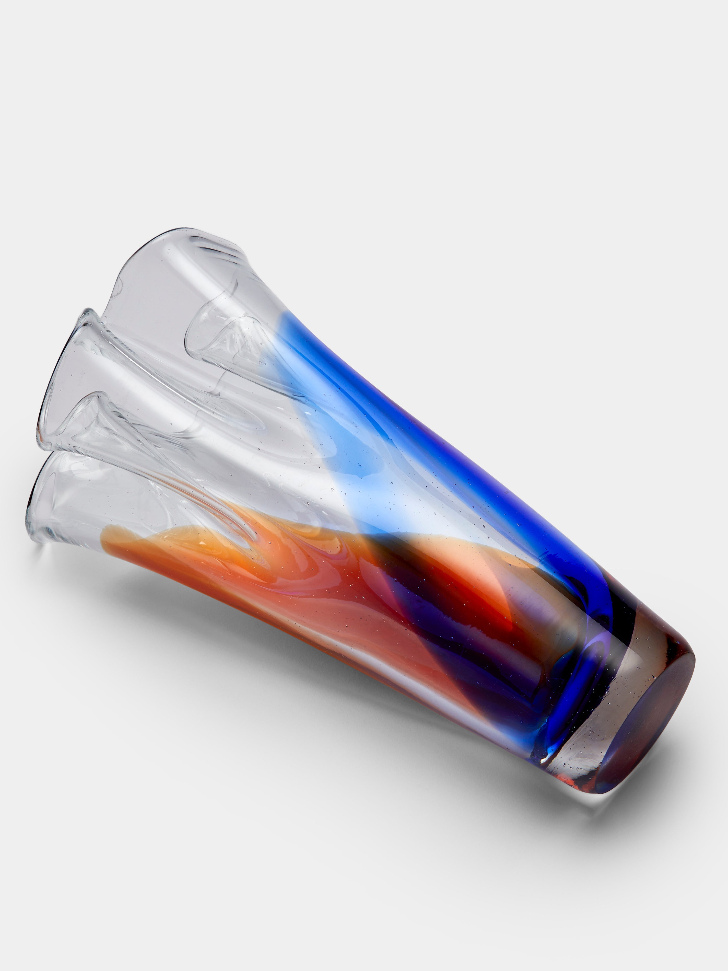 Mid-Century Glass Vase (10.5in/27cm)