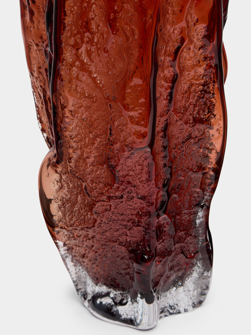 Bark Hand-Blown Glass Vase (25in/63cm)