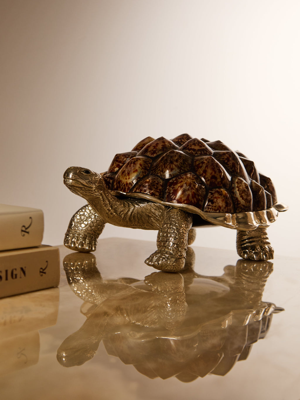 Galápagos Silver-Plated and Shell Box