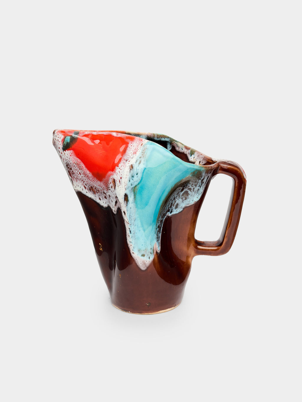 1950s Vallauris Ceramic Vase (8in/21cm)