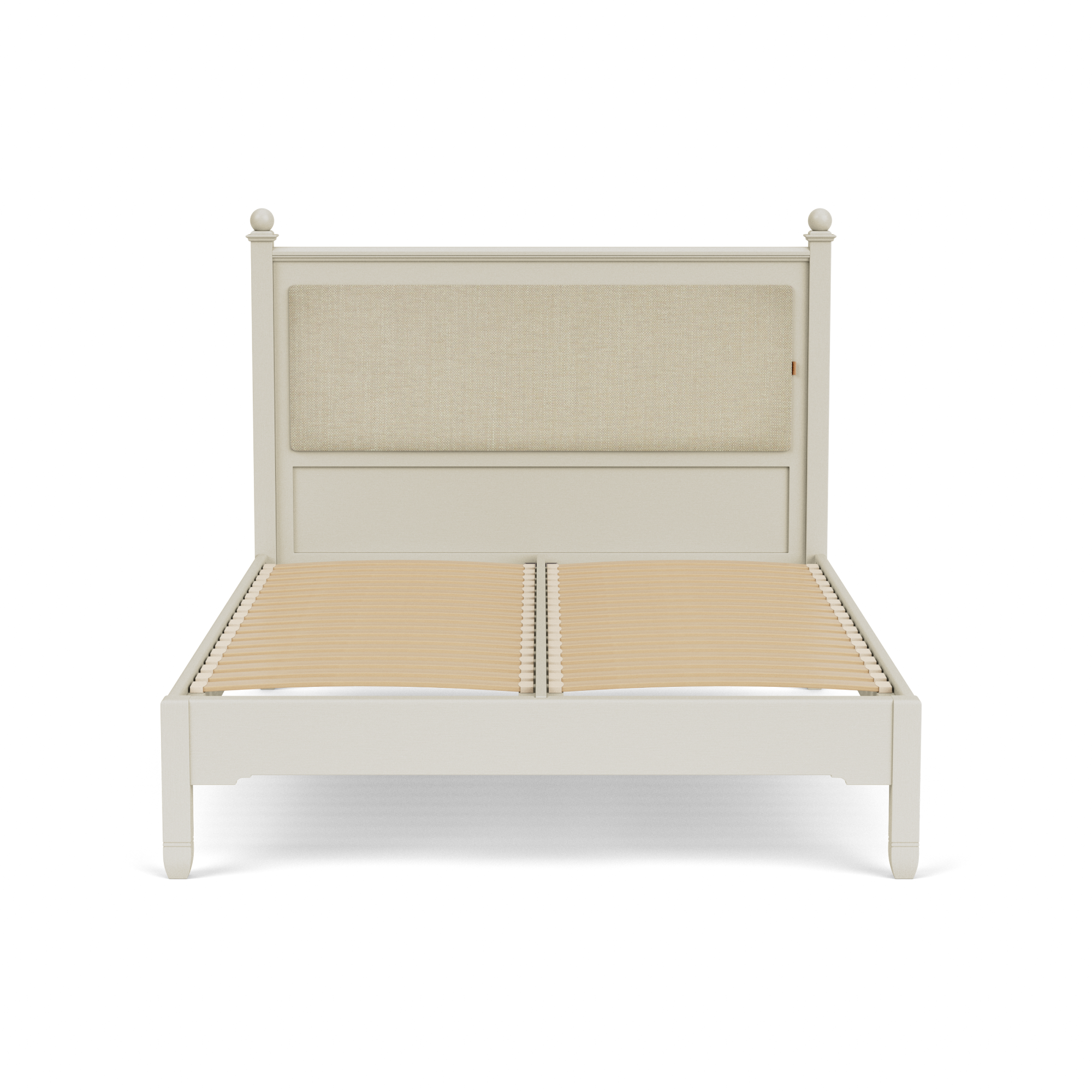 Chichester King Size Bed with Upholstered Headboard, Painted