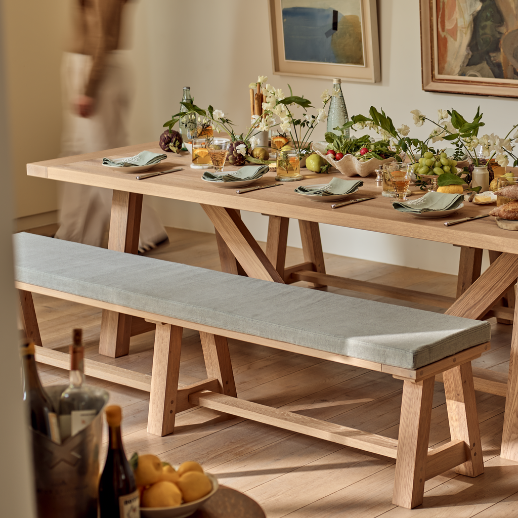 Arundel 3 Seater Oak Dining Bench