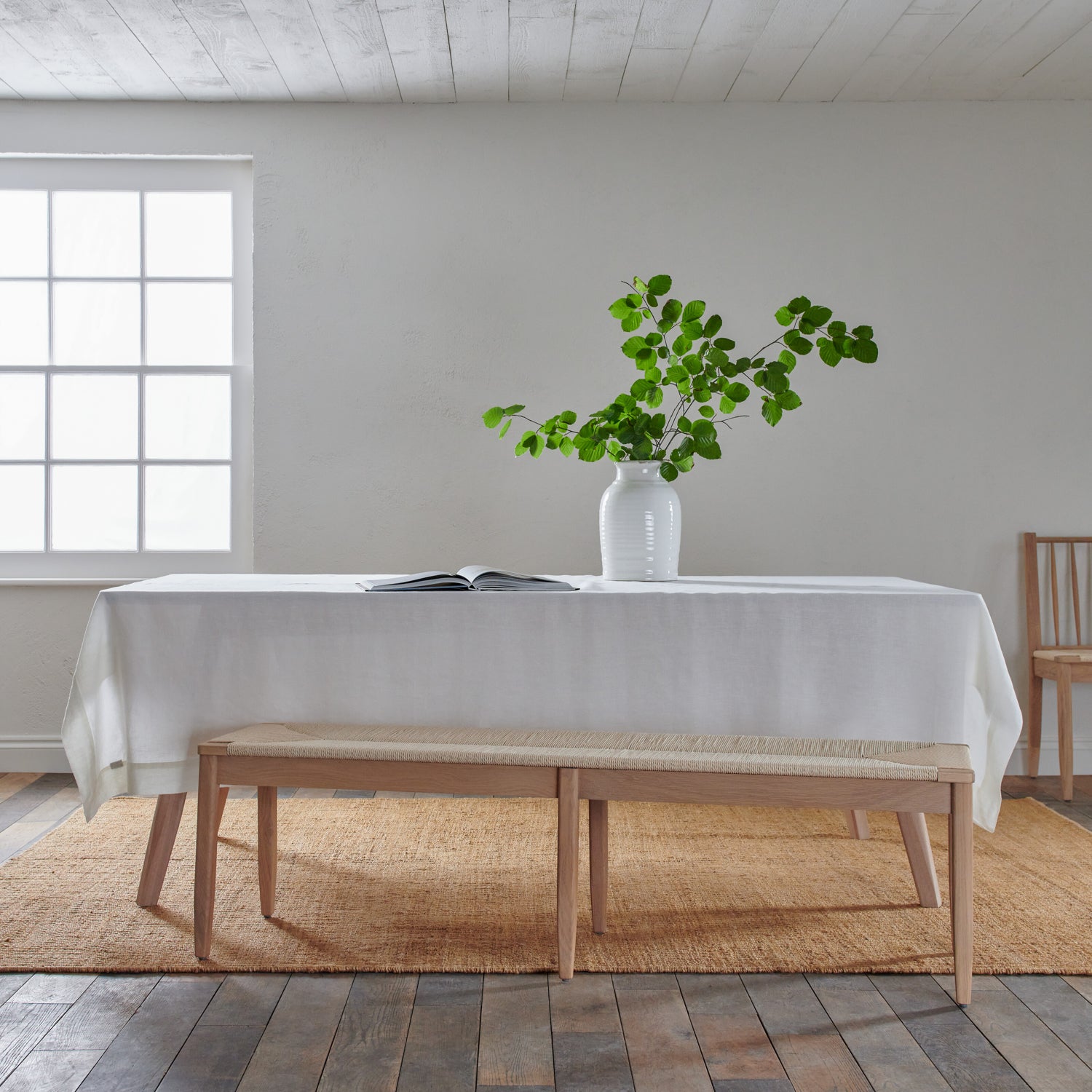 Wycombe 3 Seater Oak Dining Bench