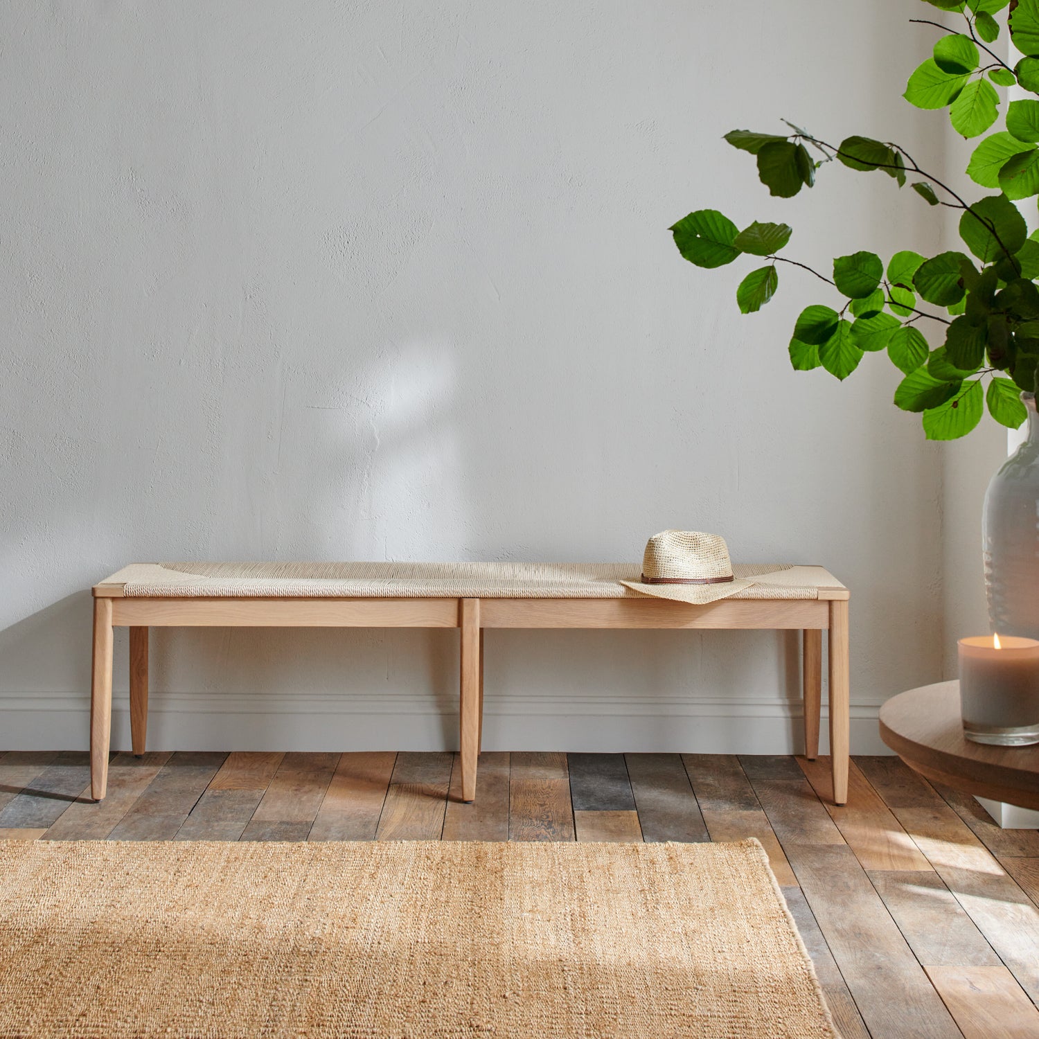 Wycombe 3 Seater Oak Dining Bench