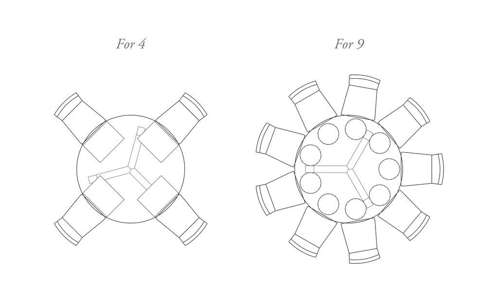 Arundel 6 Seater Round Oak Dining Table