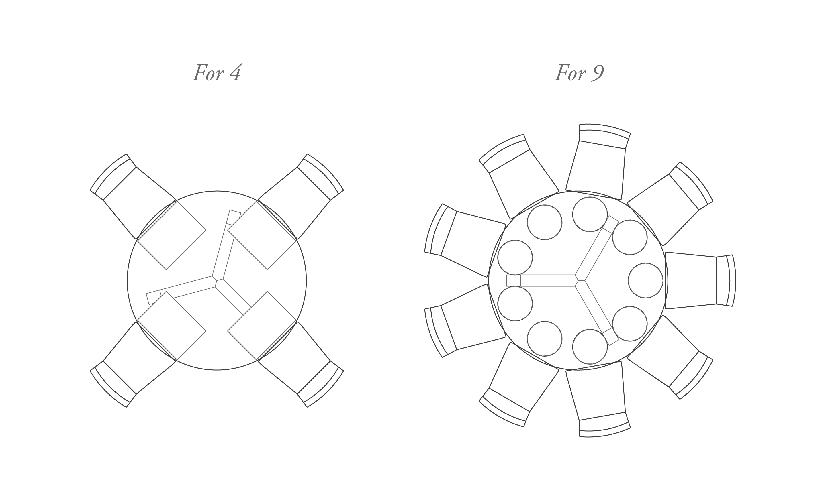 Arundel 6 Seater Round Oak Dining Table