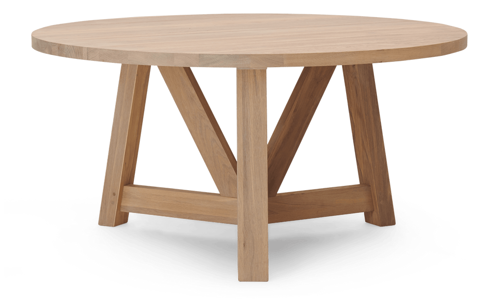 Arundel 6 Seater Round Oak Dining Table
