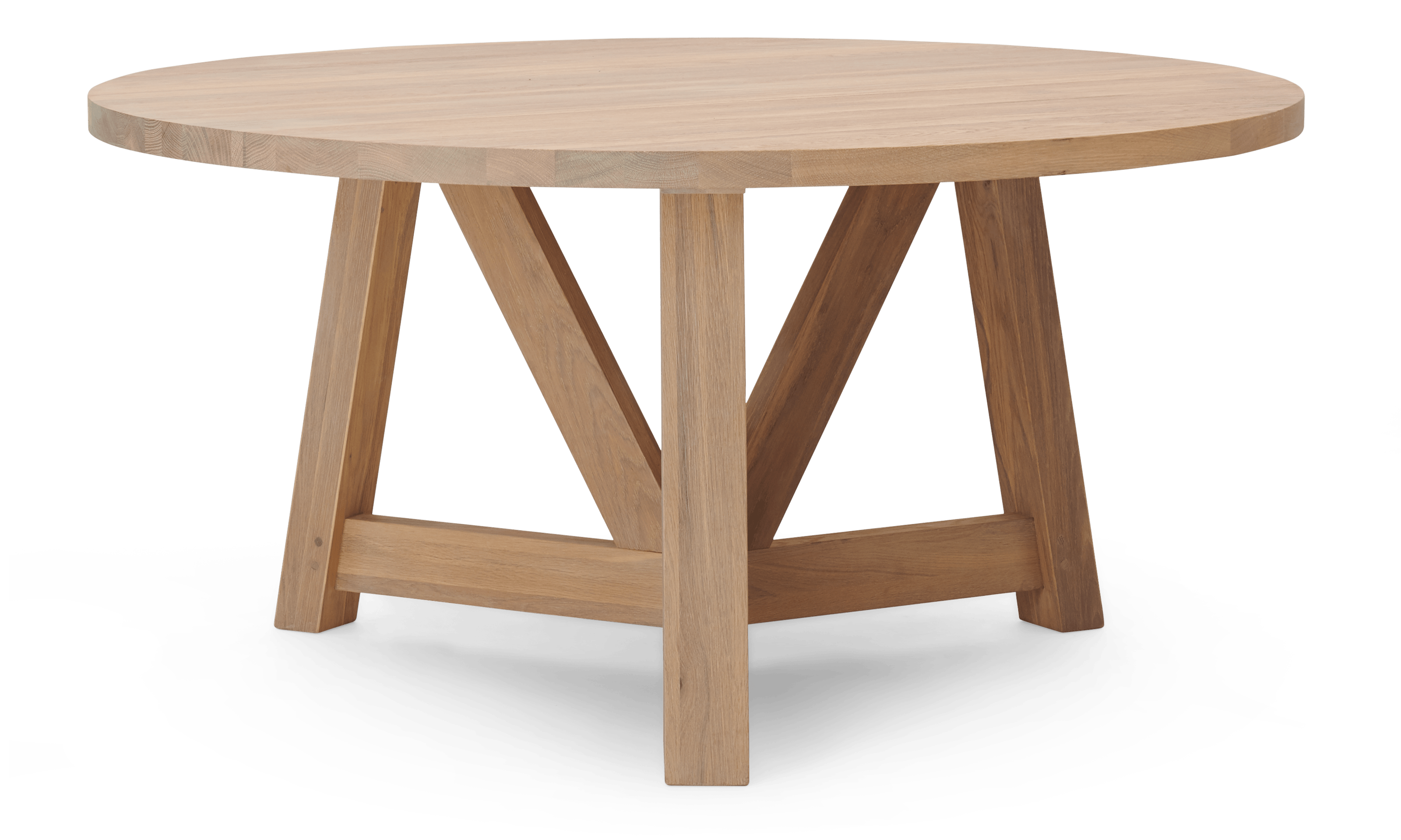 Arundel 6 Seater Round Oak Dining Table
