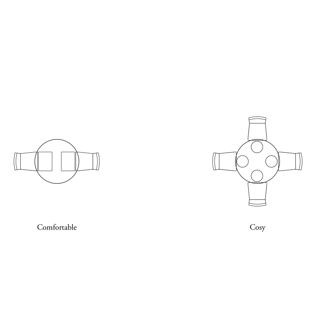 Wycombe 4 Seater Round Oak Dining Table